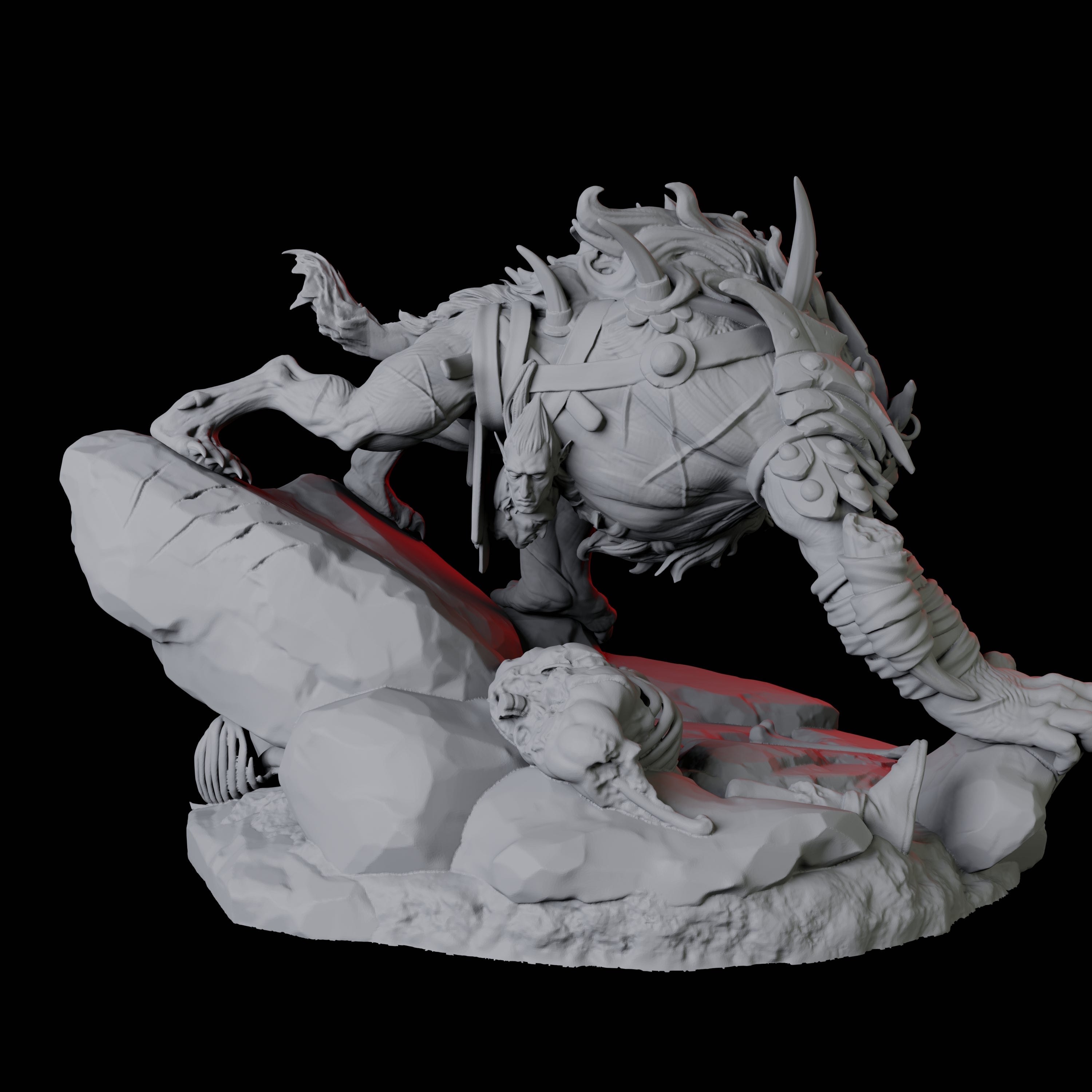Gnoll Tracker C Miniature for Dungeons and Dragons, Pathfinder or other TTRPGs