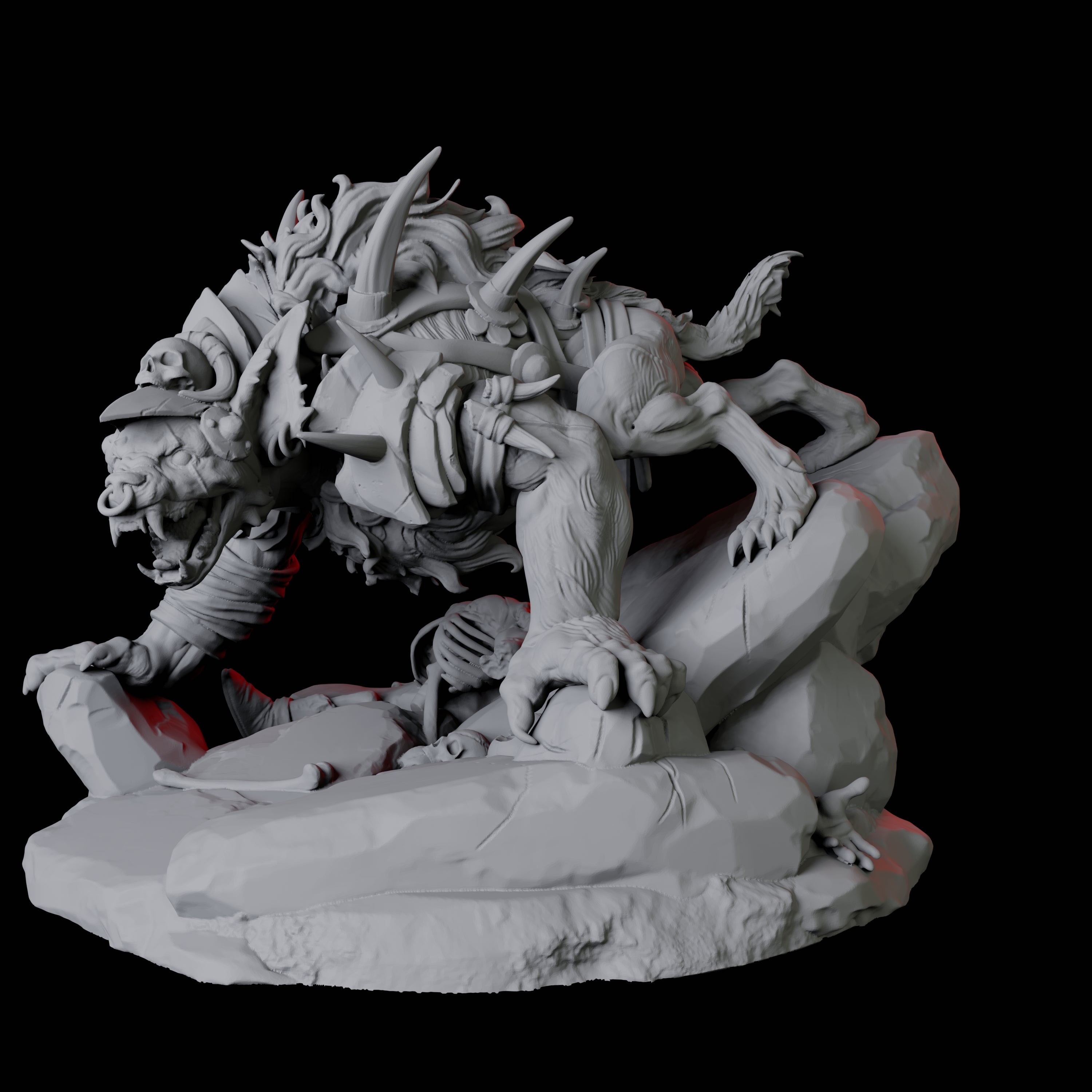 Gnoll Tracker C Miniature for Dungeons and Dragons, Pathfinder or other TTRPGs
