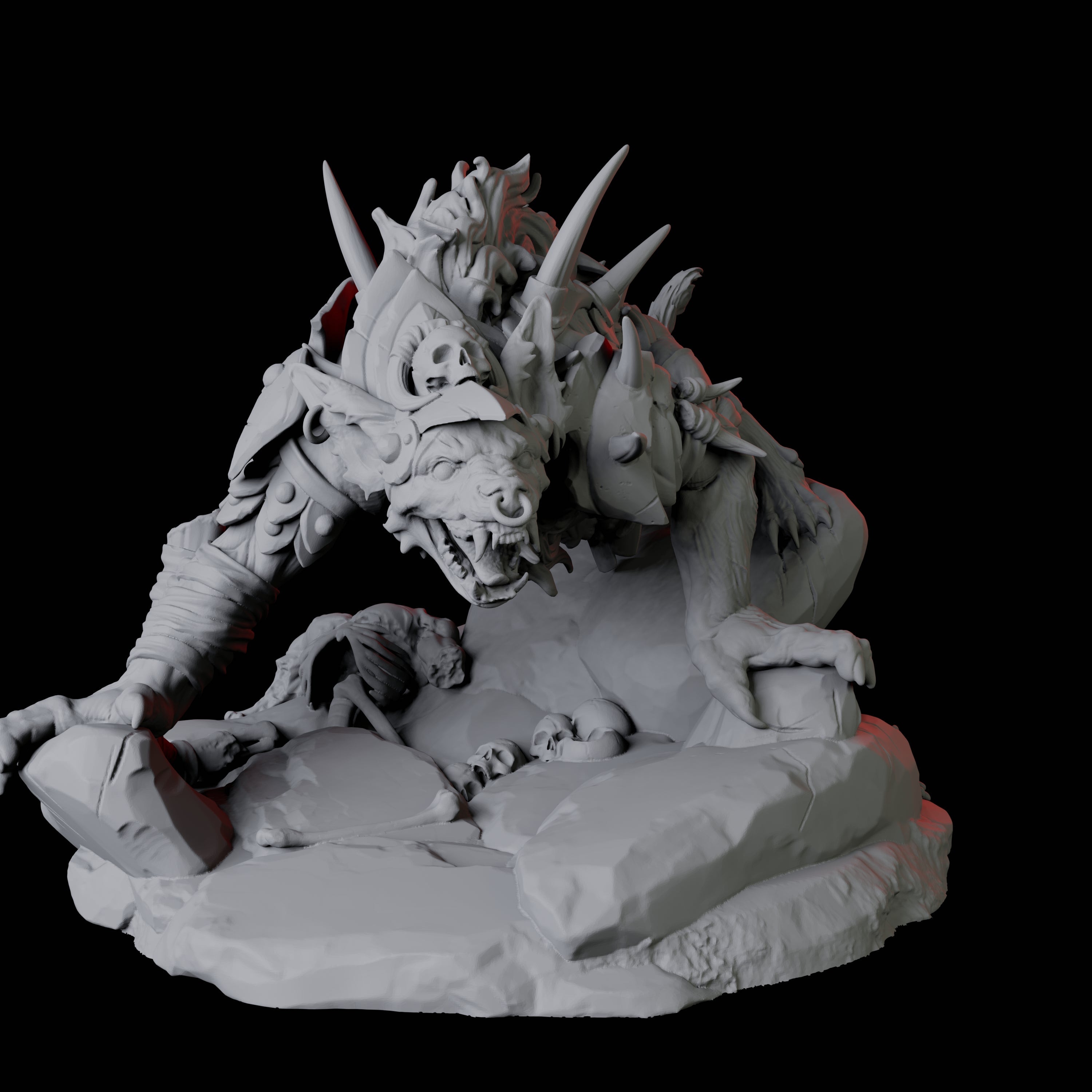 Gnoll Tracker C Miniature for Dungeons and Dragons, Pathfinder or other TTRPGs