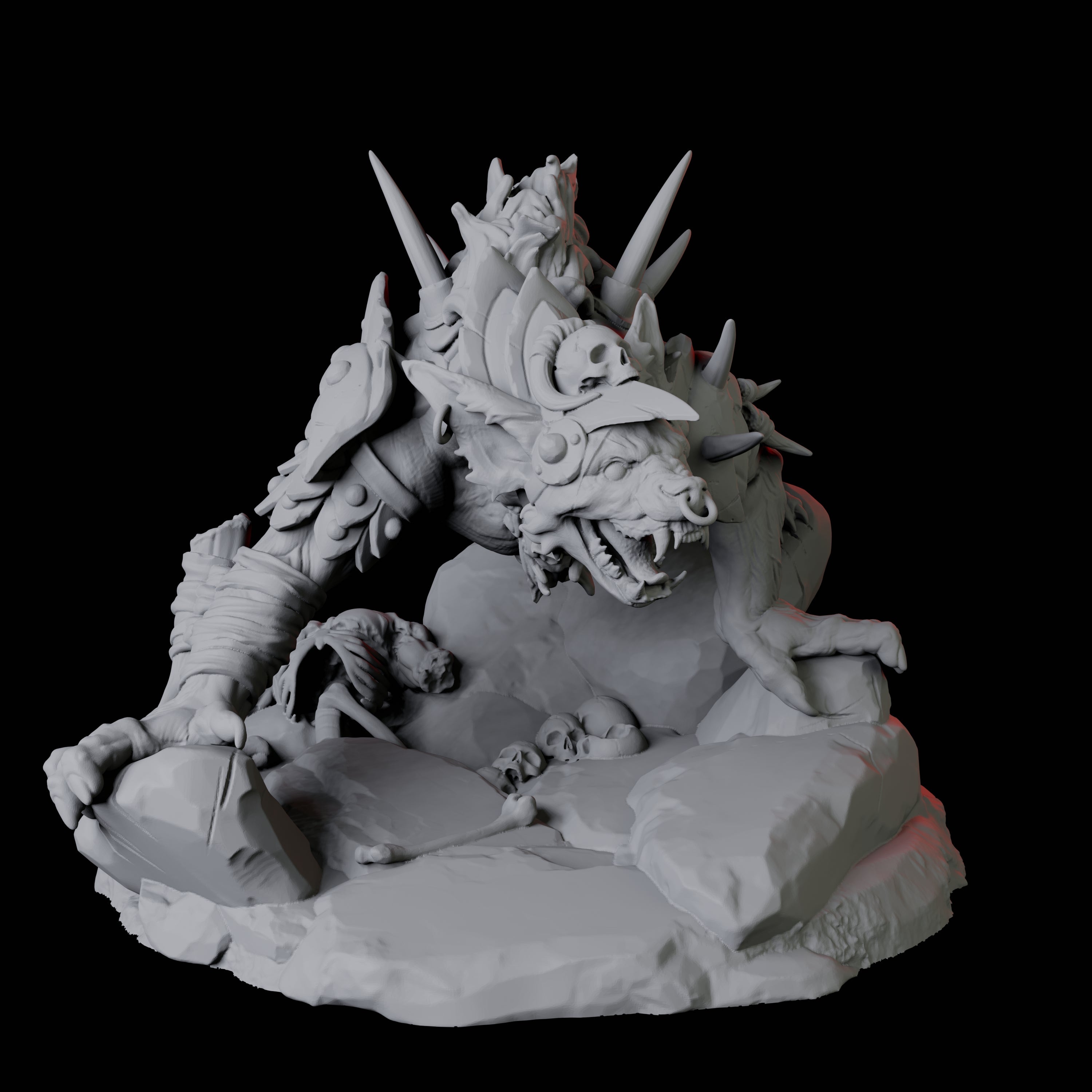 Gnoll Tracker C Miniature for Dungeons and Dragons, Pathfinder or other TTRPGs