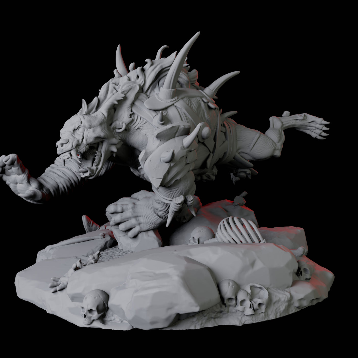 Gnoll Tracker D Miniature for Dungeons and Dragons, Pathfinder or other TTRPGs