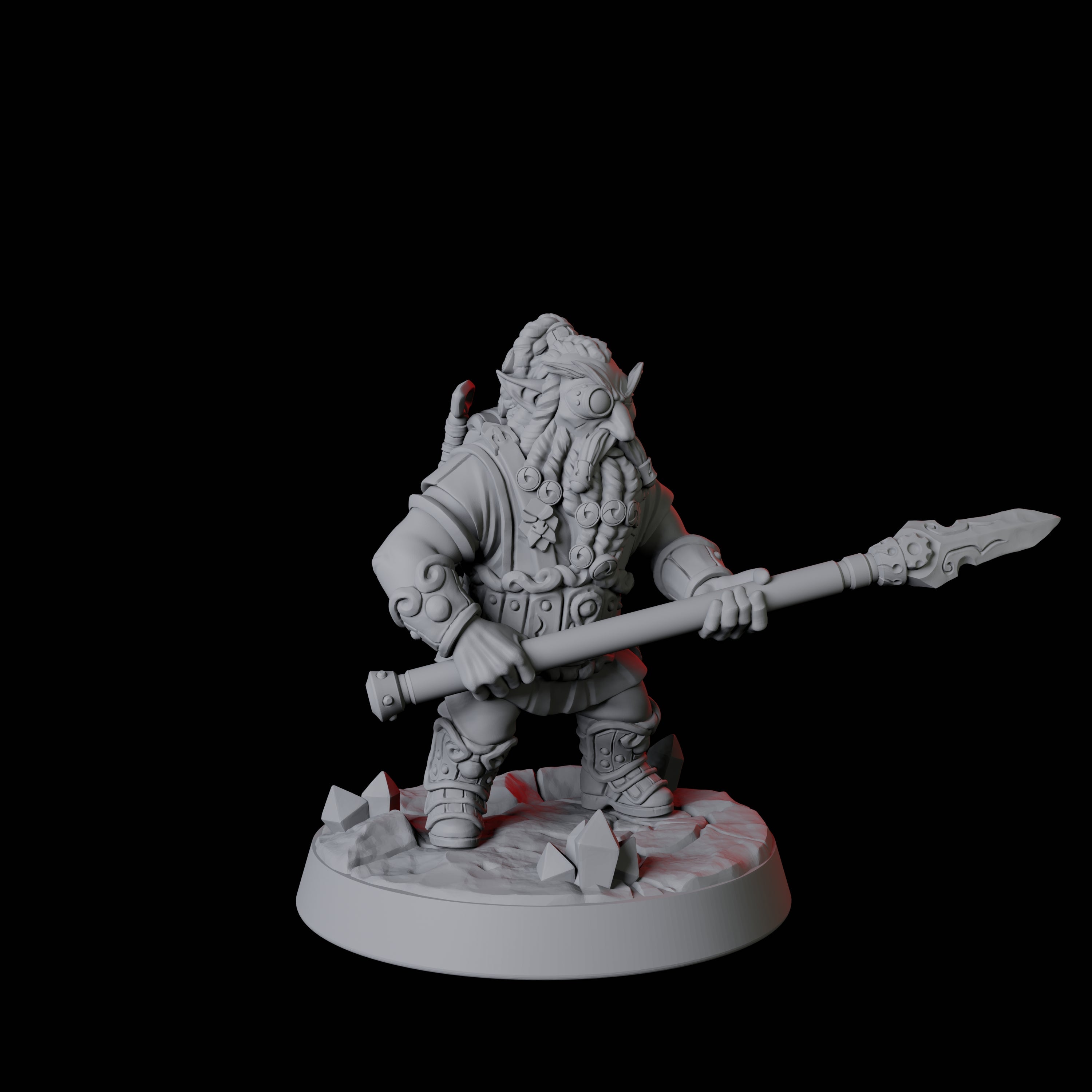 Gnome Miner B Miniature for Dungeons and Dragons, Pathfinder or other TTRPGs