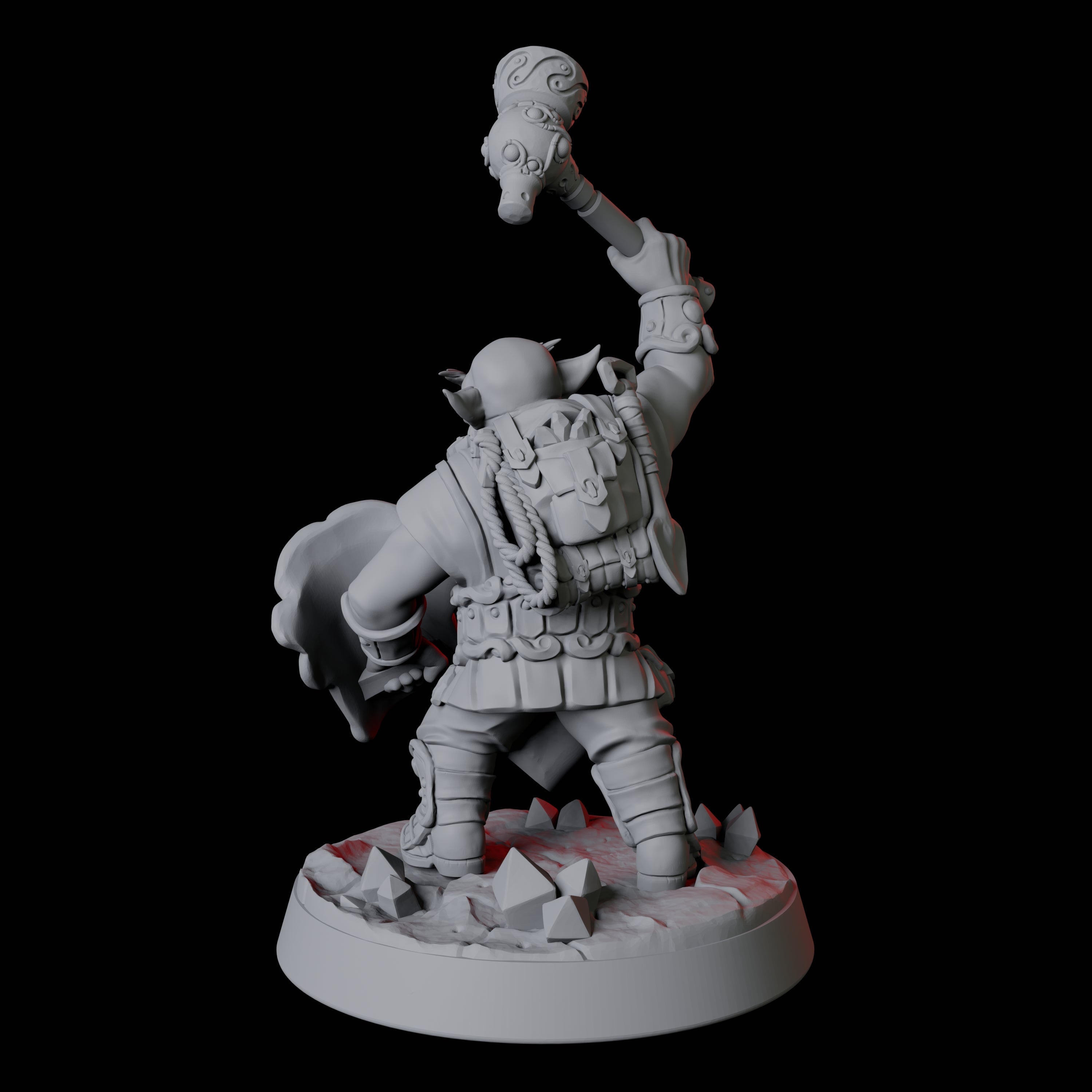 Gnome Miner C Miniature for Dungeons and Dragons, Pathfinder or other TTRPGs