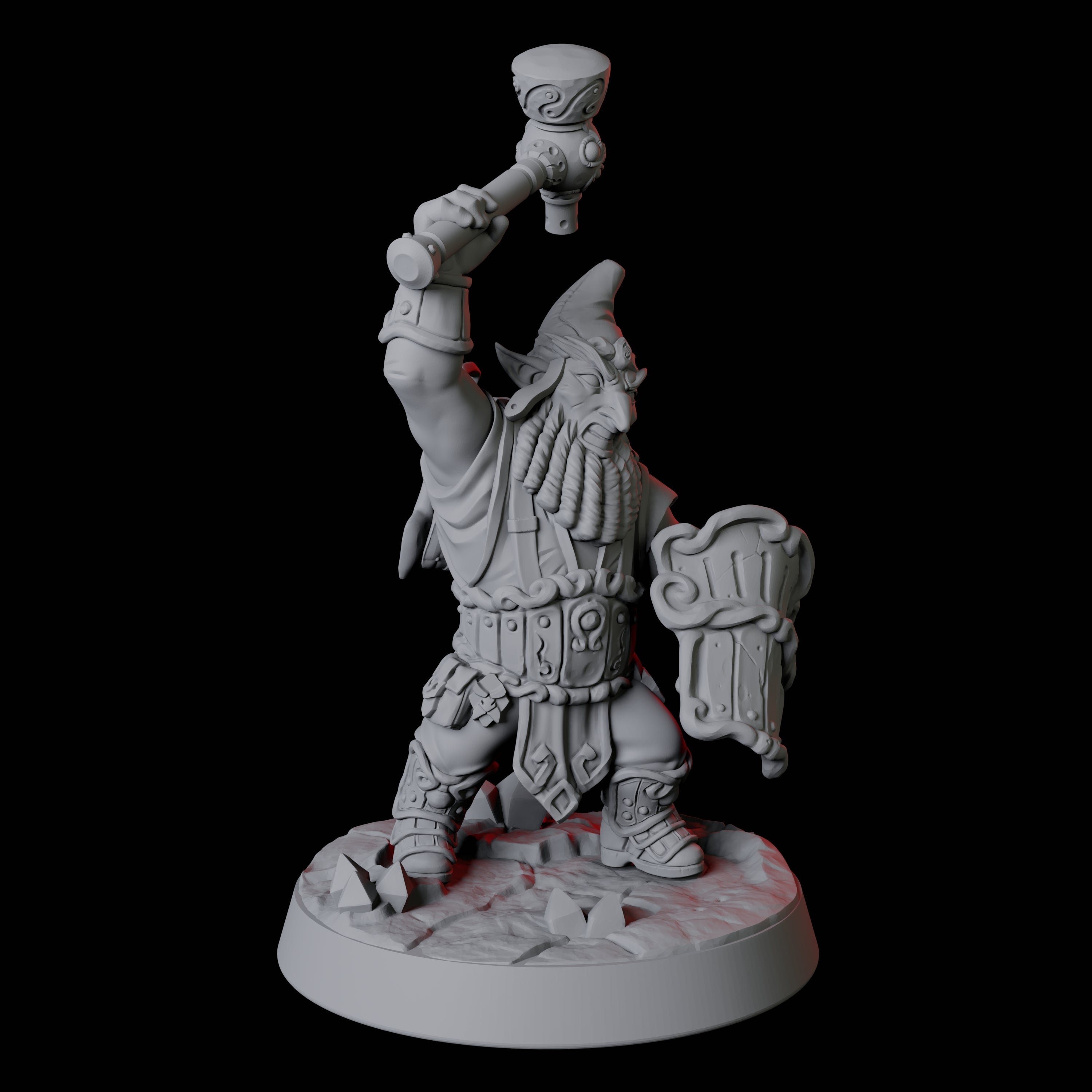 Gnome Miner C Miniature for Dungeons and Dragons, Pathfinder or other TTRPGs