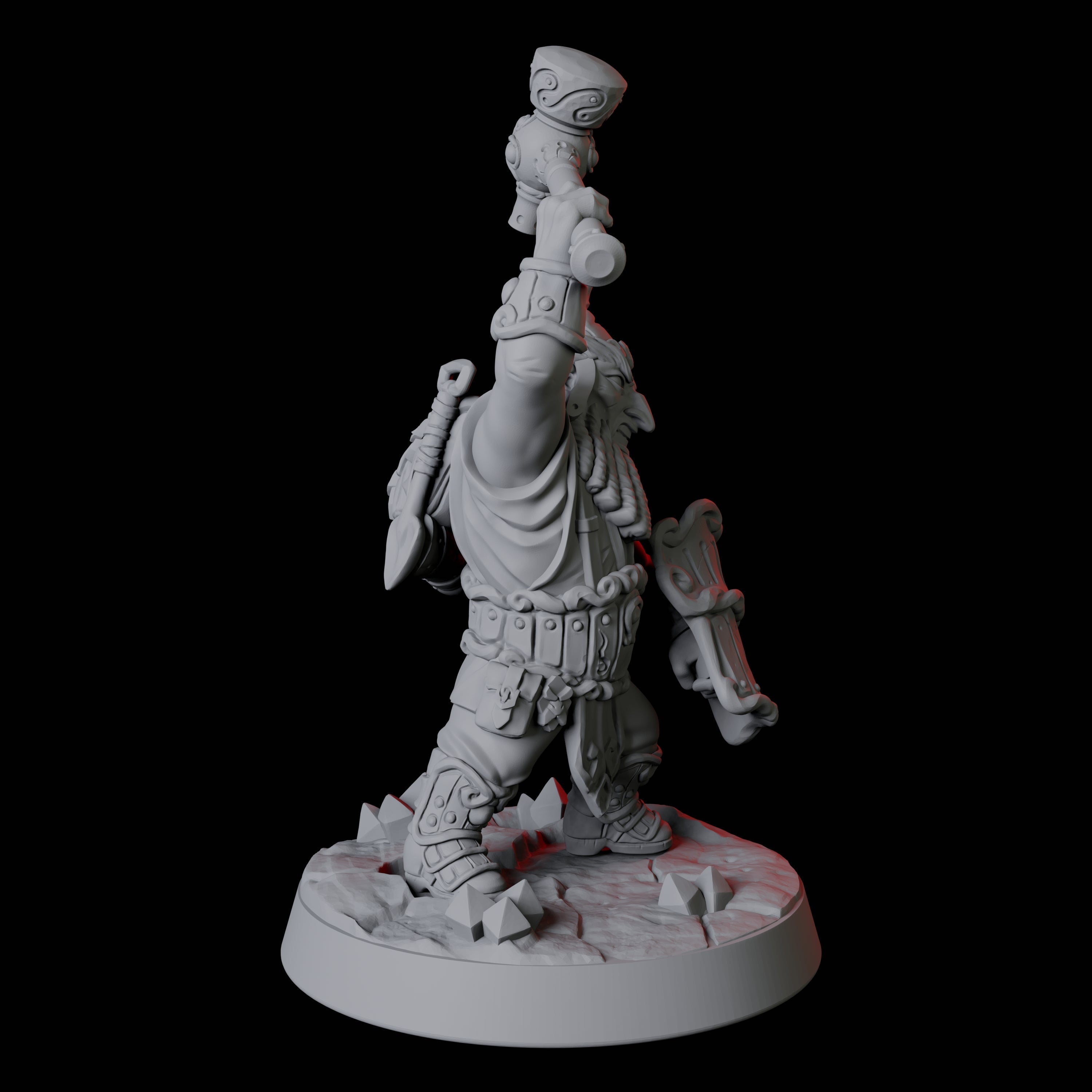 Gnome Miner C Miniature for Dungeons and Dragons, Pathfinder or other TTRPGs