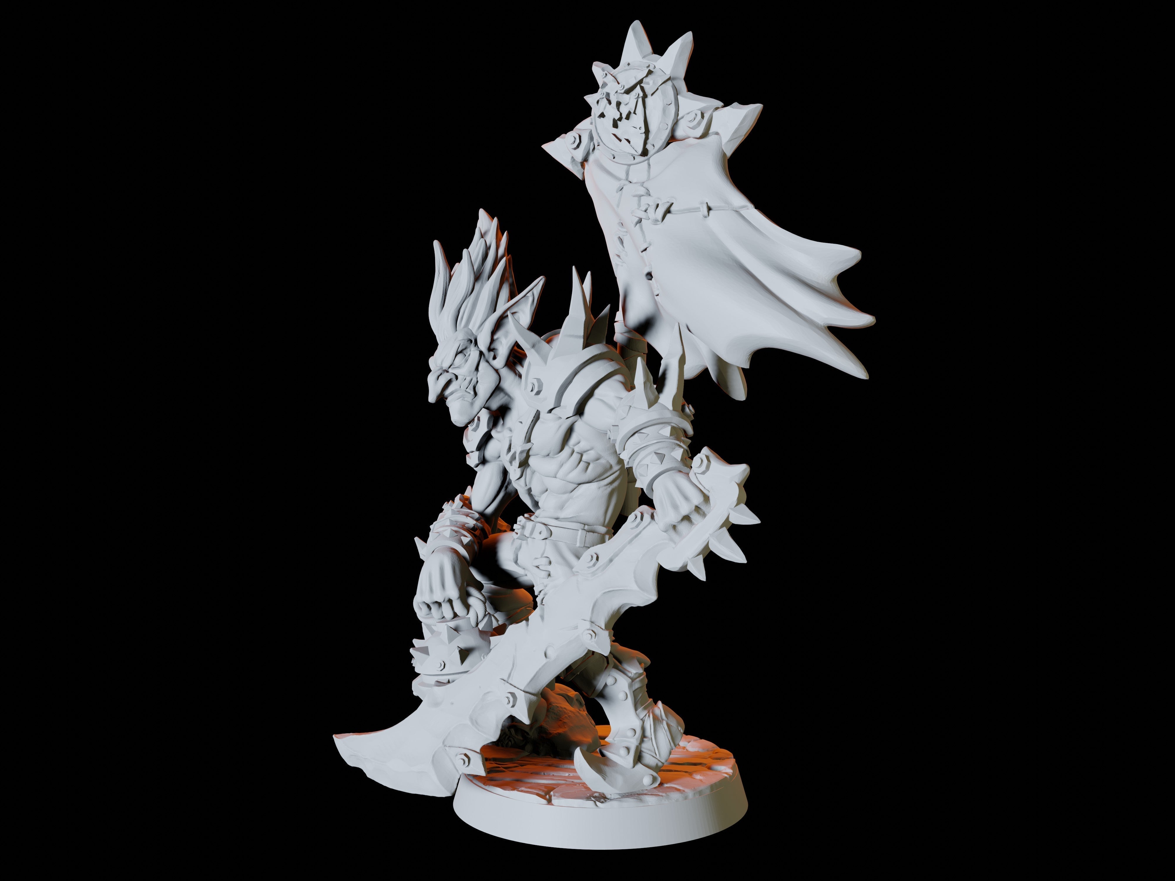 Goblin Boss Miniature for Dungeons and Dragons, Pathfinder or other TTRPGs