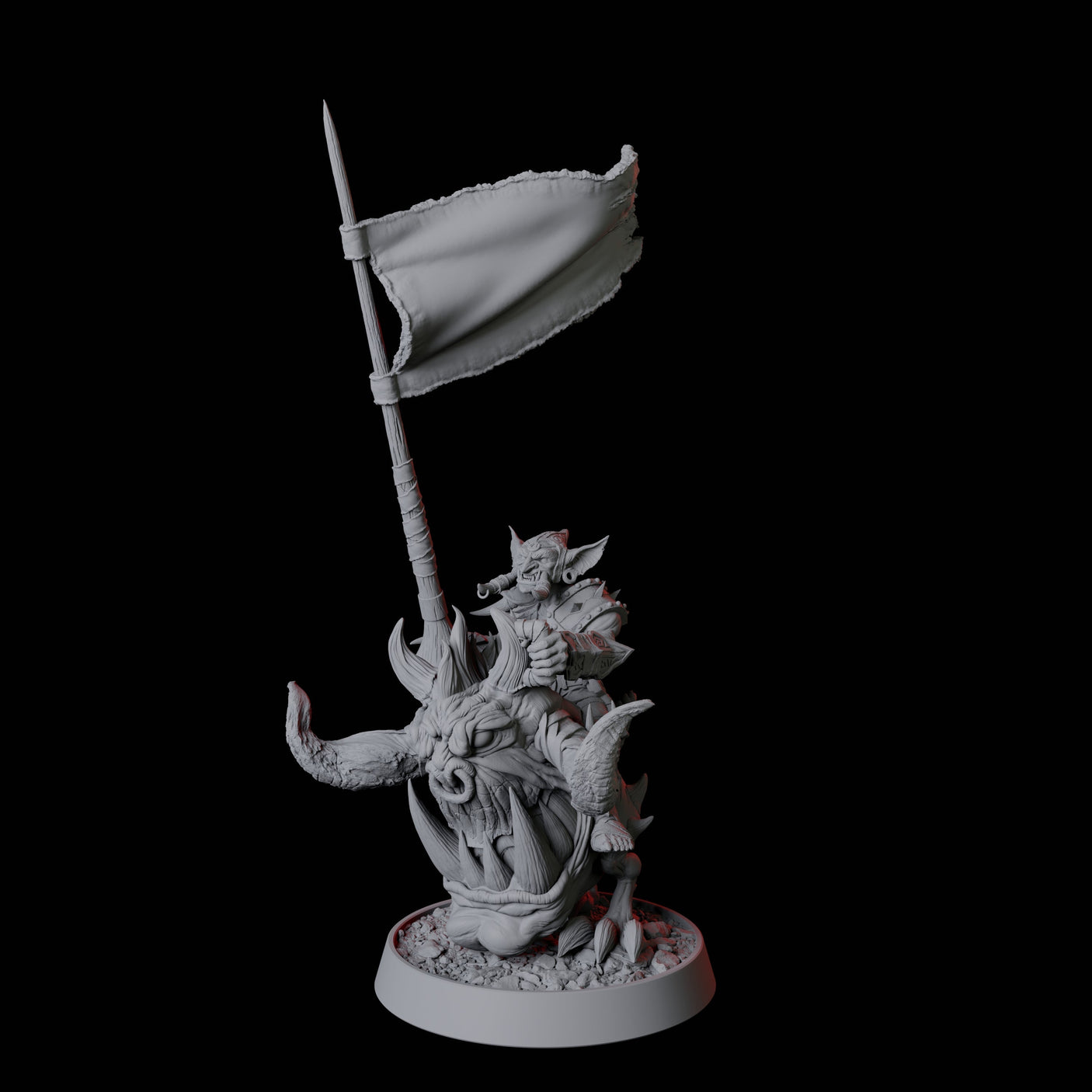 Goblin Cavalry A Miniature for Dungeons and Dragons, Pathfinder or other TTRPGs