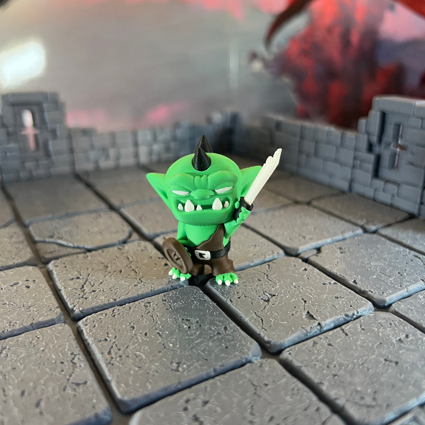 Goblin Thugs Set of Four Multicolour Table Ready Miniatures Miniature for Dungeons and Dragons, Pathfinder or other TTRPGs