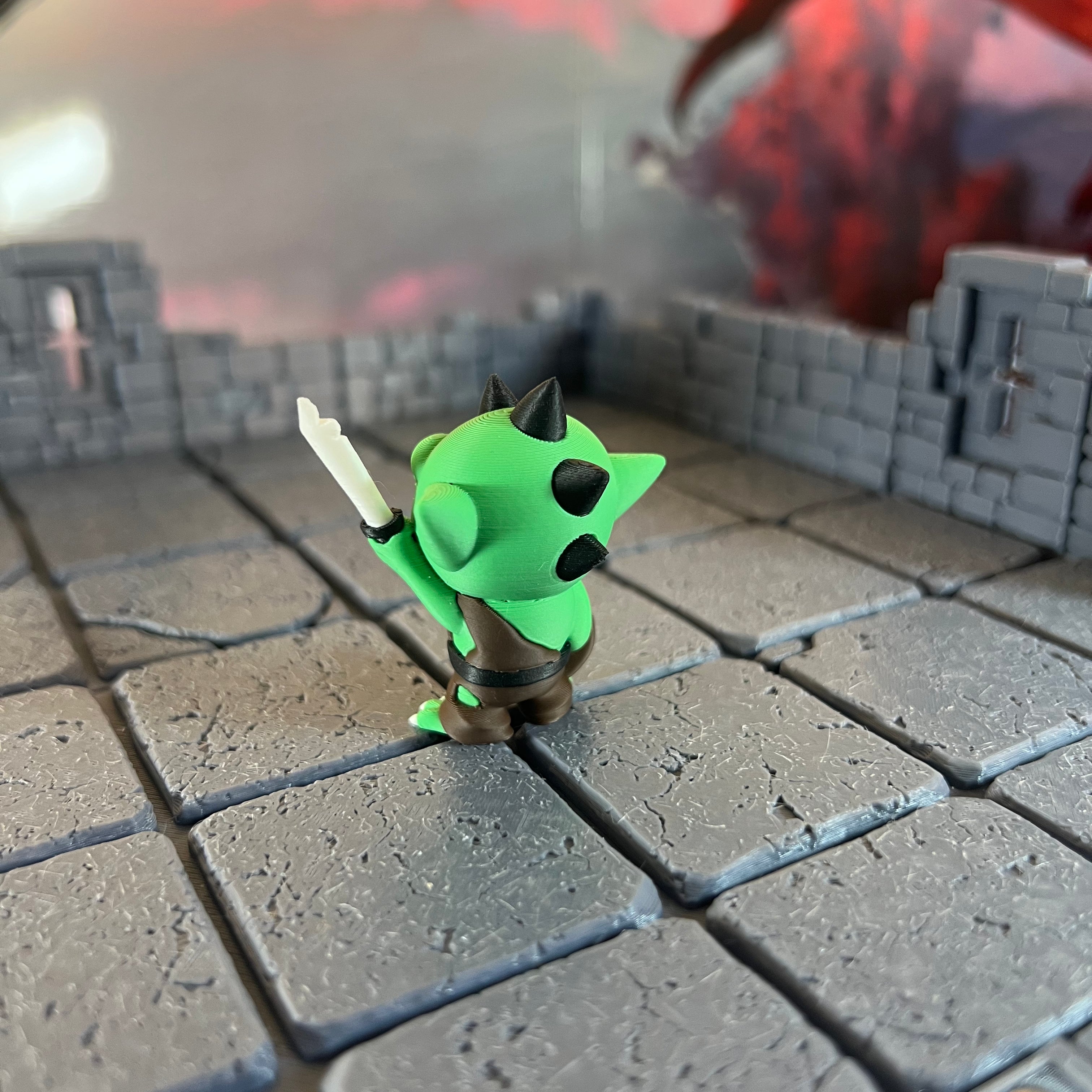 Goblin Thugs Set of Four Multicolour Table Ready Miniatures Miniature for Dungeons and Dragons, Pathfinder or other TTRPGs