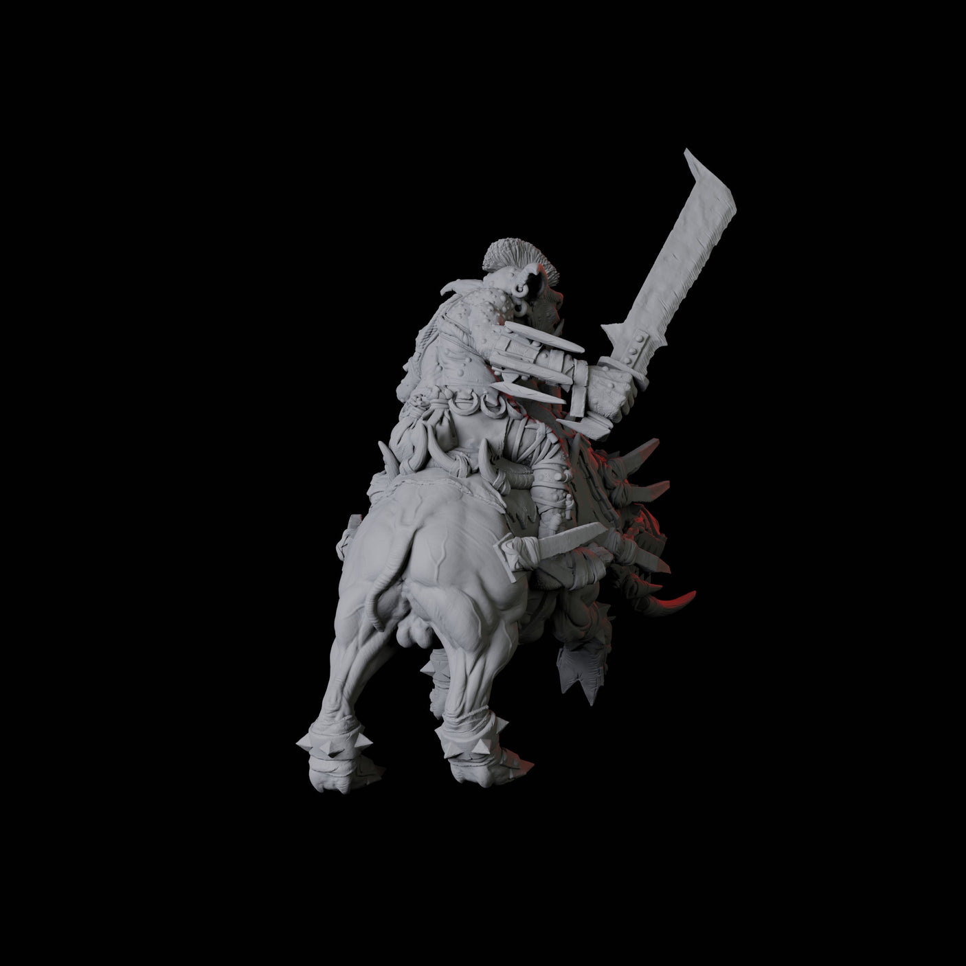 Goblin Worg Rider Miniature for Dungeons and Dragons, Pathfinder or other TTRPGs