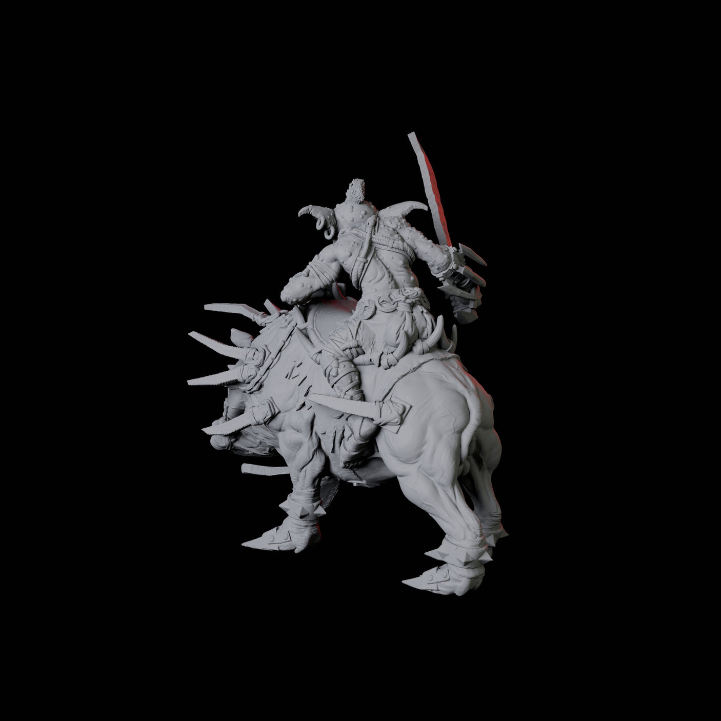 Goblin Worg Rider Miniature for Dungeons and Dragons, Pathfinder or other TTRPGs