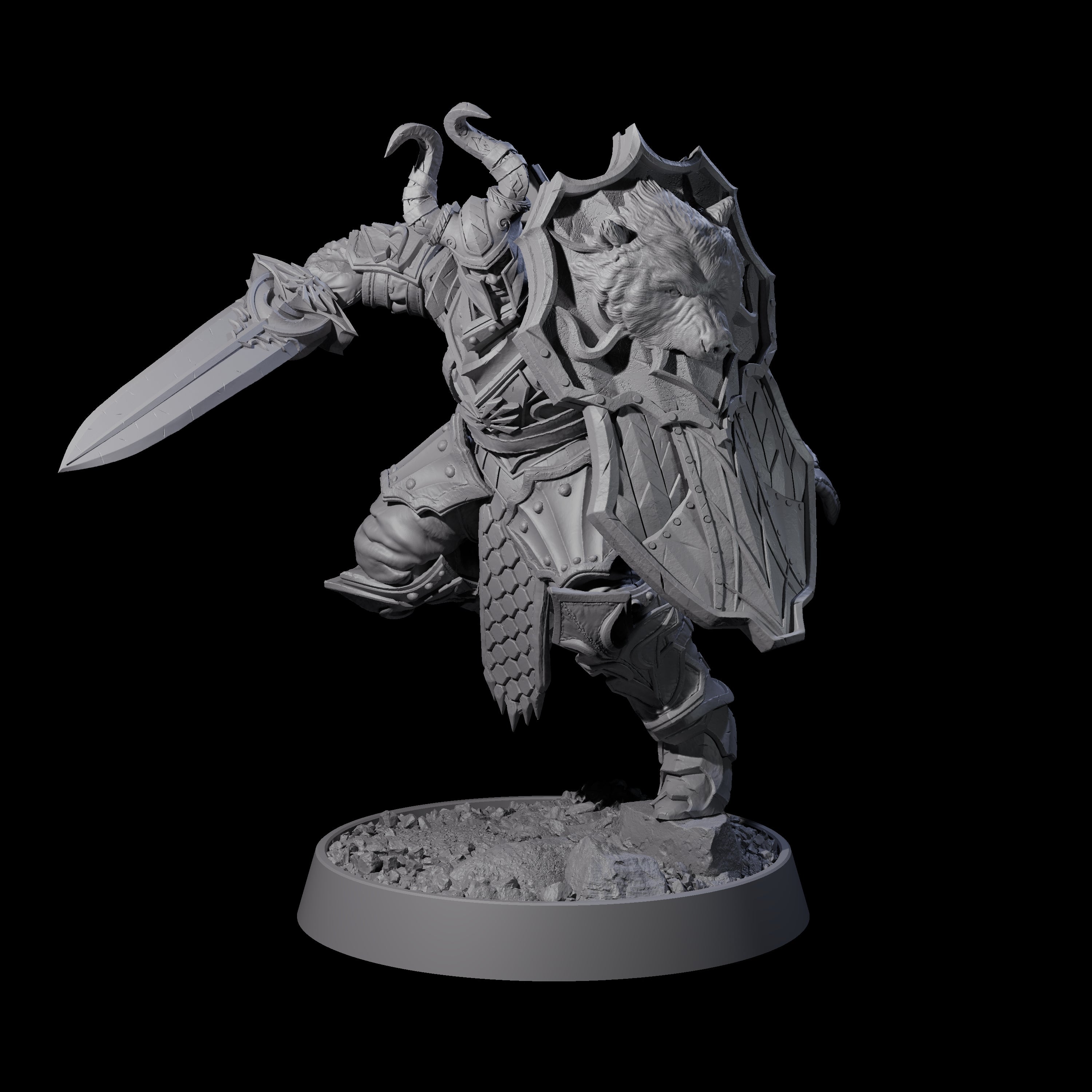 Golden Circle Mercenary Company Miniature for Dungeons and Dragons, Pathfinder or other TTRPGs