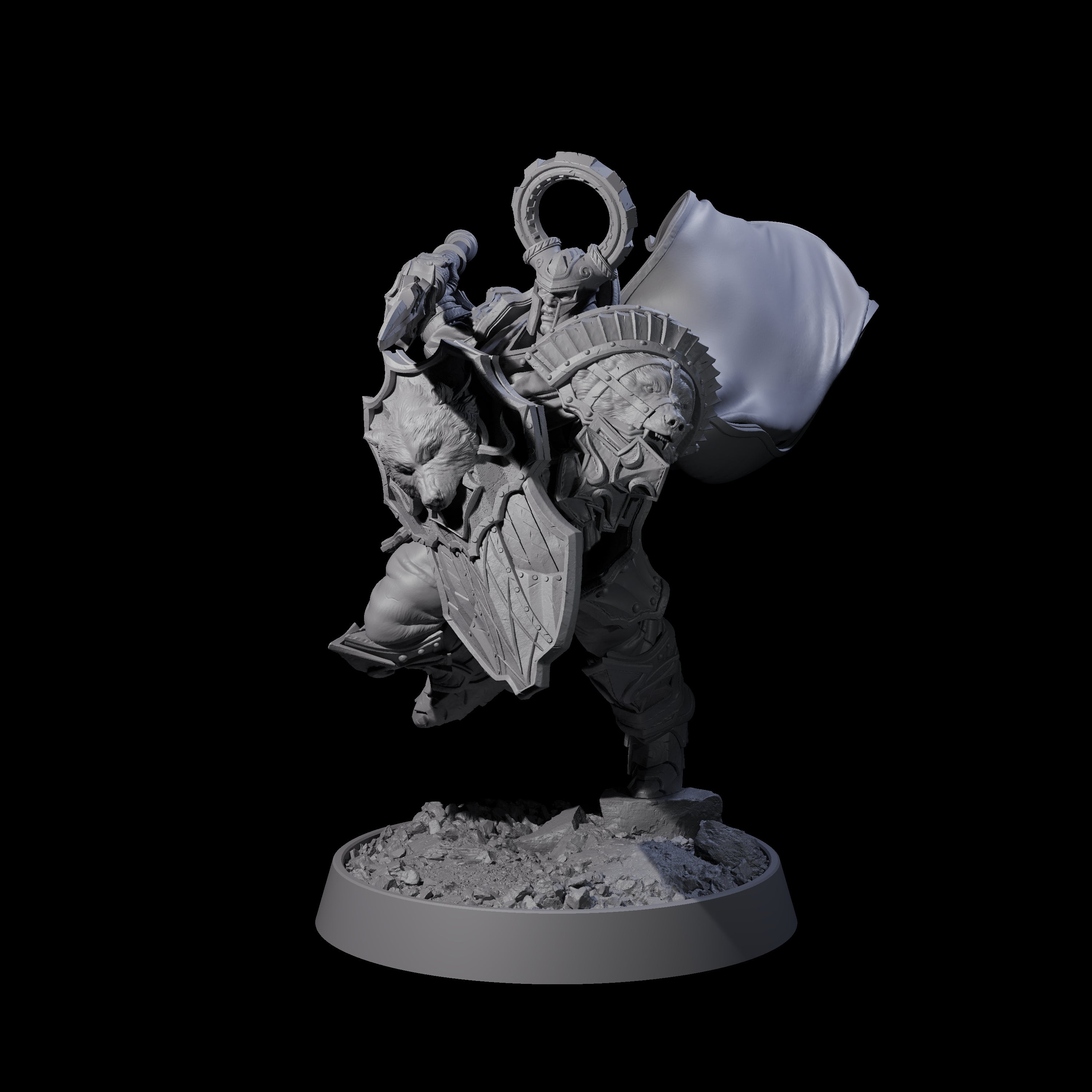 Golden Circle Mercenary Company Miniature for Dungeons and Dragons, Pathfinder or other TTRPGs