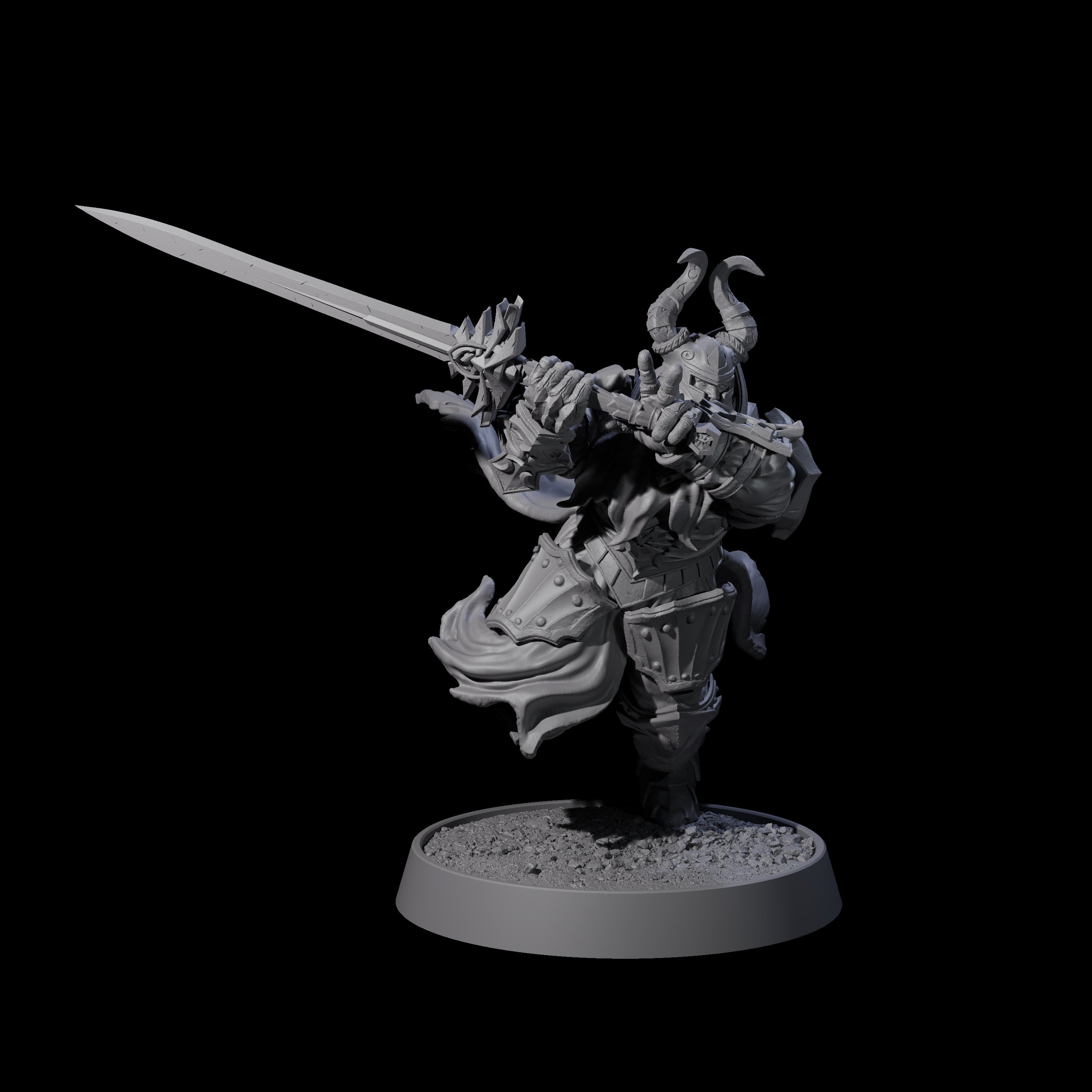 Golden Circle Mercenary Company Miniature for Dungeons and Dragons, Pathfinder or other TTRPGs