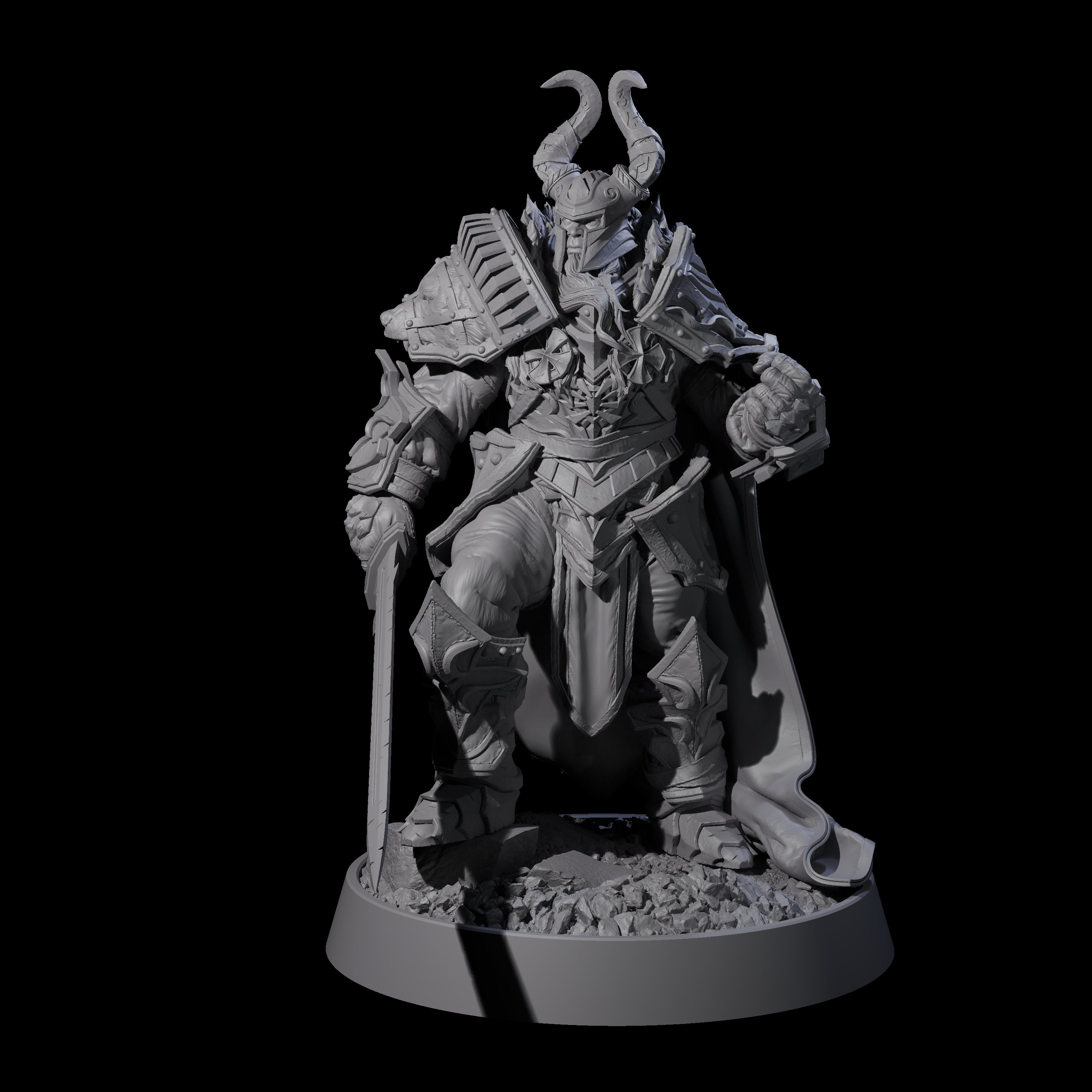 Golden Circle Mercenary Company Miniature for Dungeons and Dragons, Pathfinder or other TTRPGs