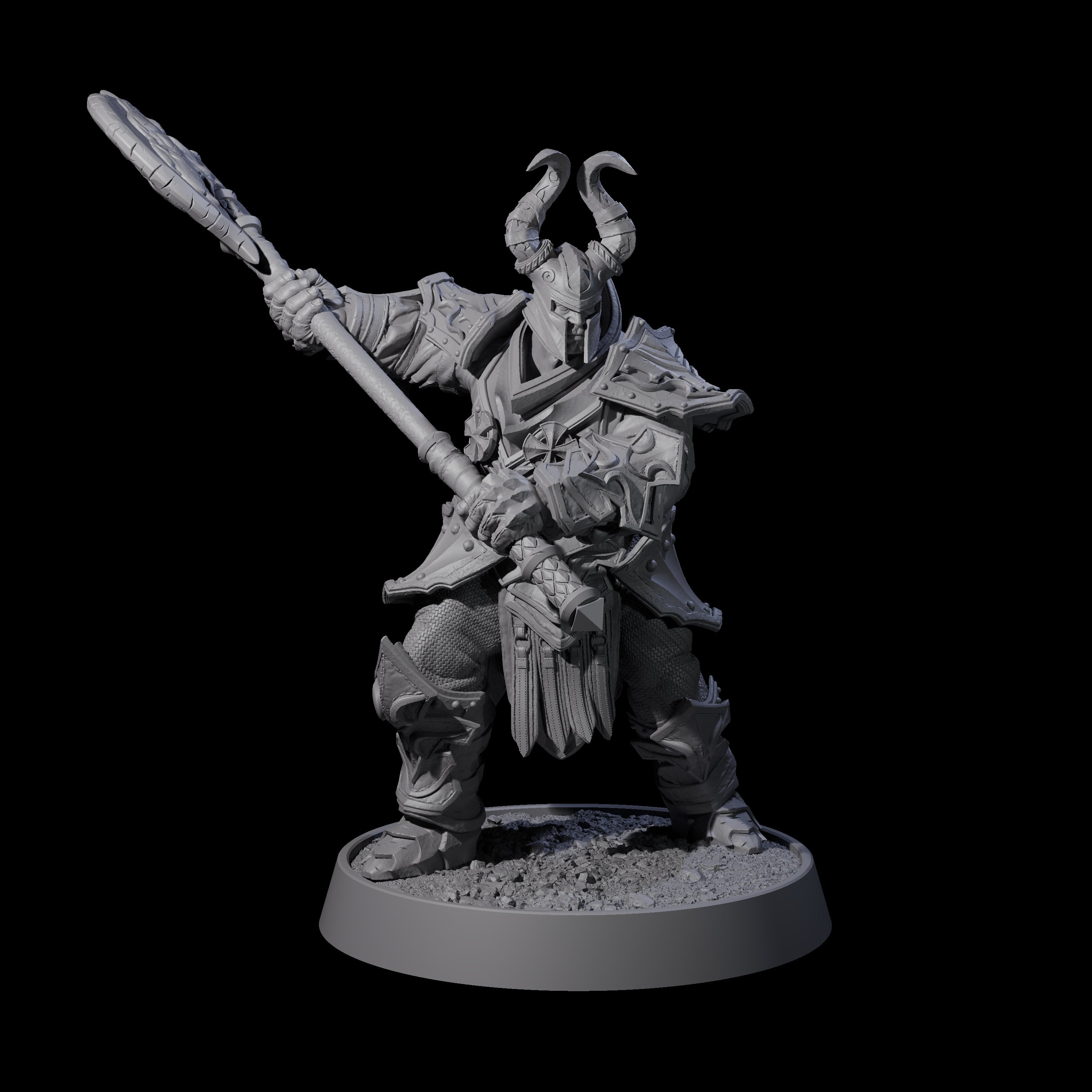 Golden Circle Mercenary Company Miniature for Dungeons and Dragons, Pathfinder or other TTRPGs