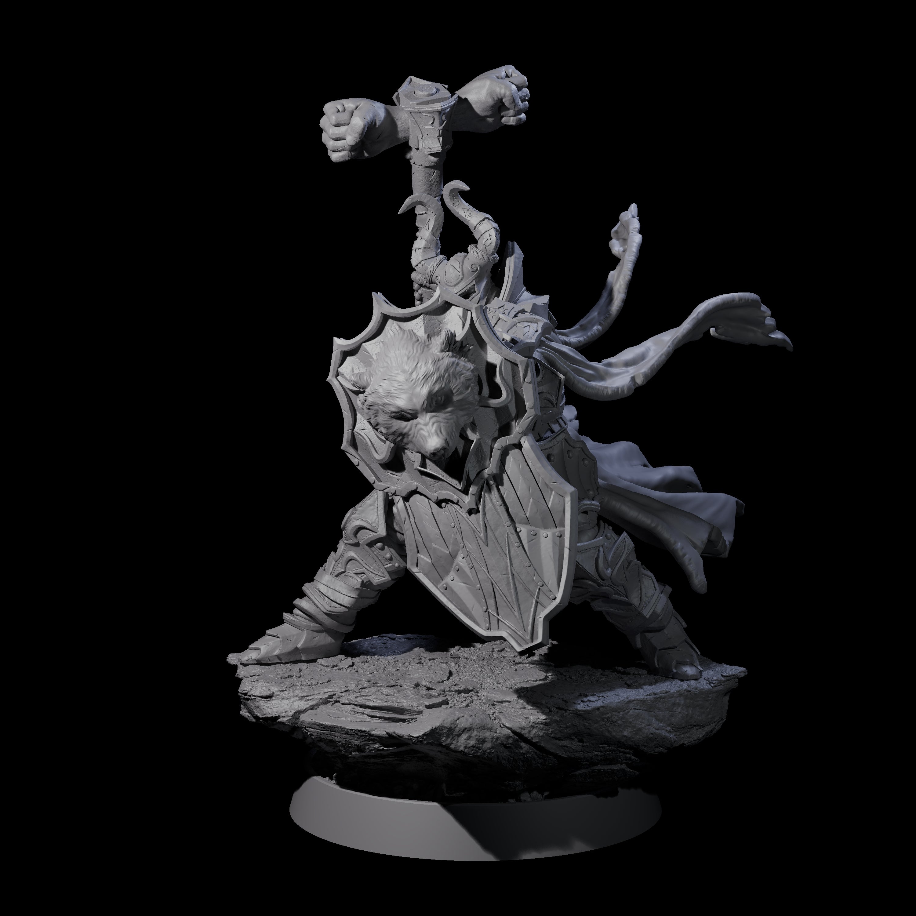 Golden Circle Mercenary Company Miniature for Dungeons and Dragons, Pathfinder or other TTRPGs