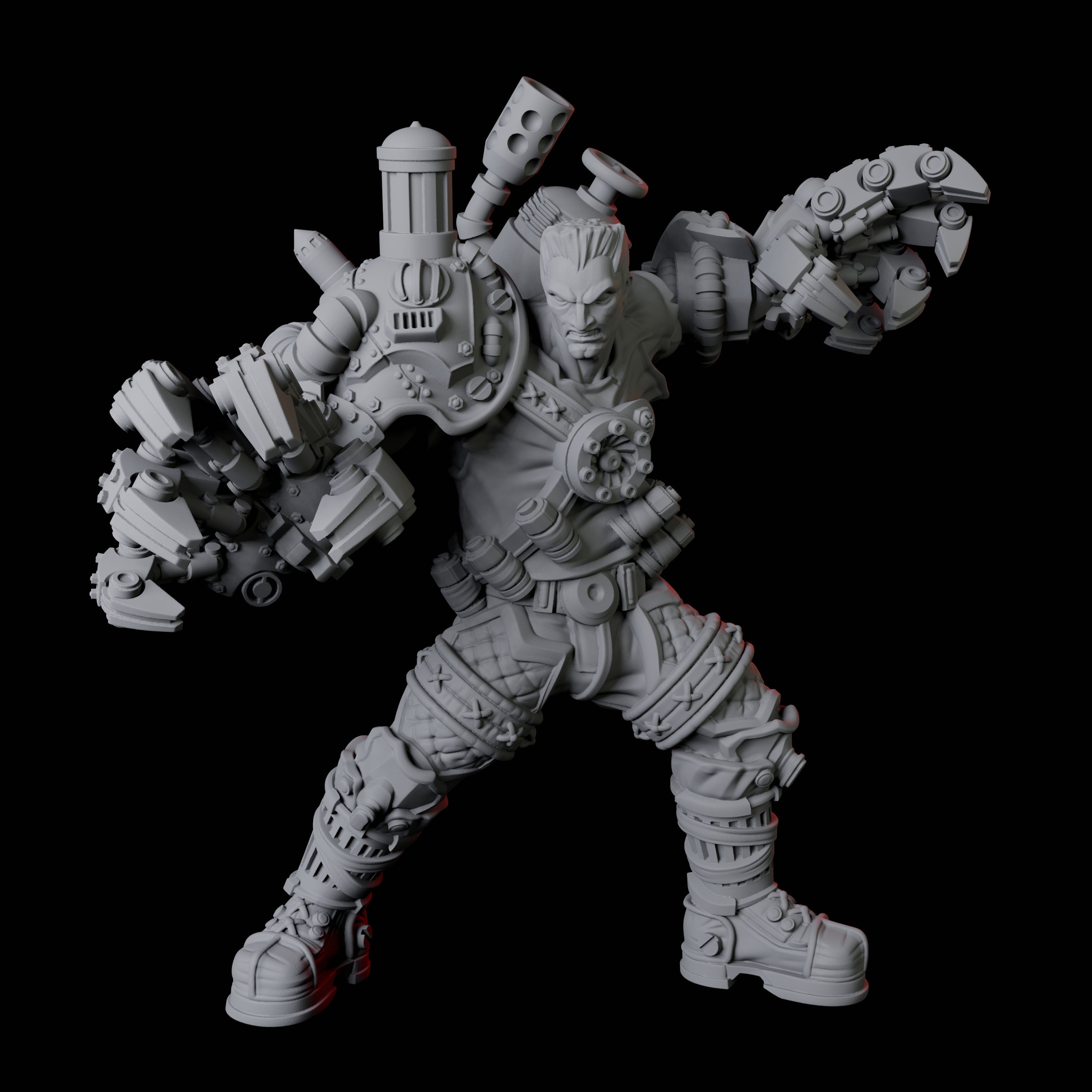 Goliath Cyborg Miniature for Dungeons and Dragons