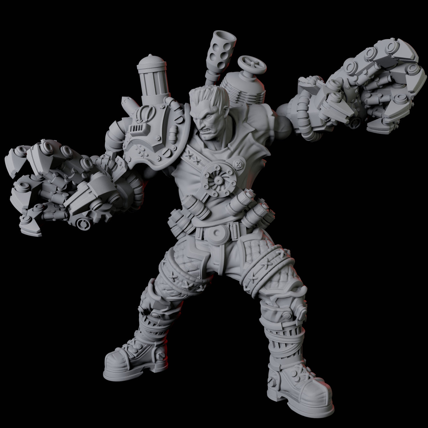 Goliath Cyborg Miniature for Dungeons and Dragons, Pathfinder or other TTRPGs
