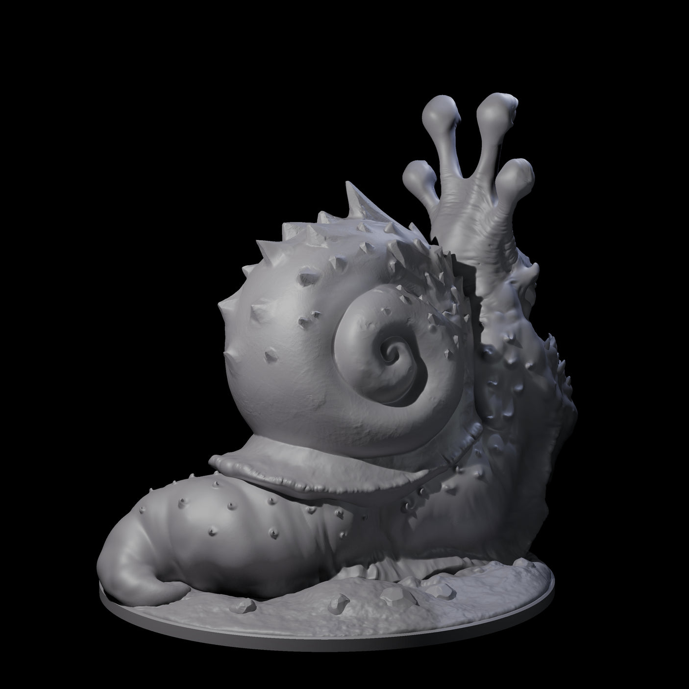 Gooey Giant Snail Miniature for Dungeons and Dragons, Pathfinder or other TTRPGs
