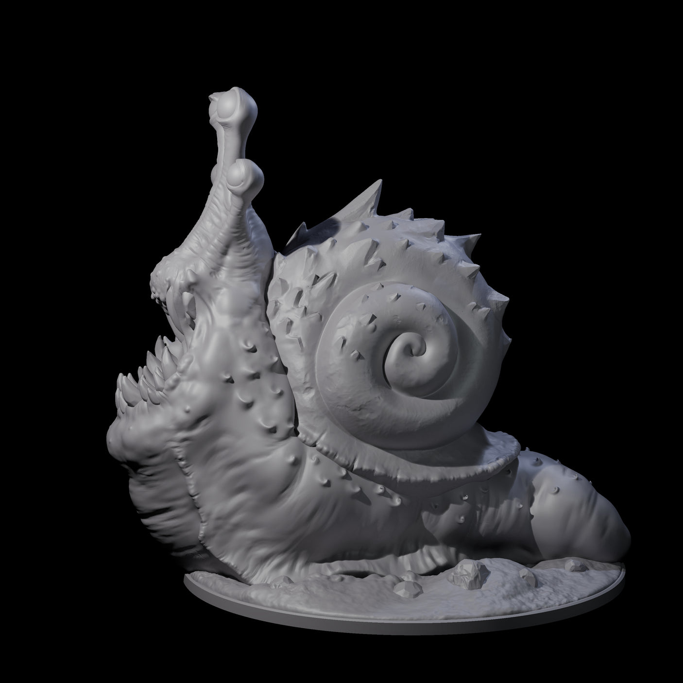 Gooey Giant Snail Miniature for Dungeons and Dragons, Pathfinder or other TTRPGs