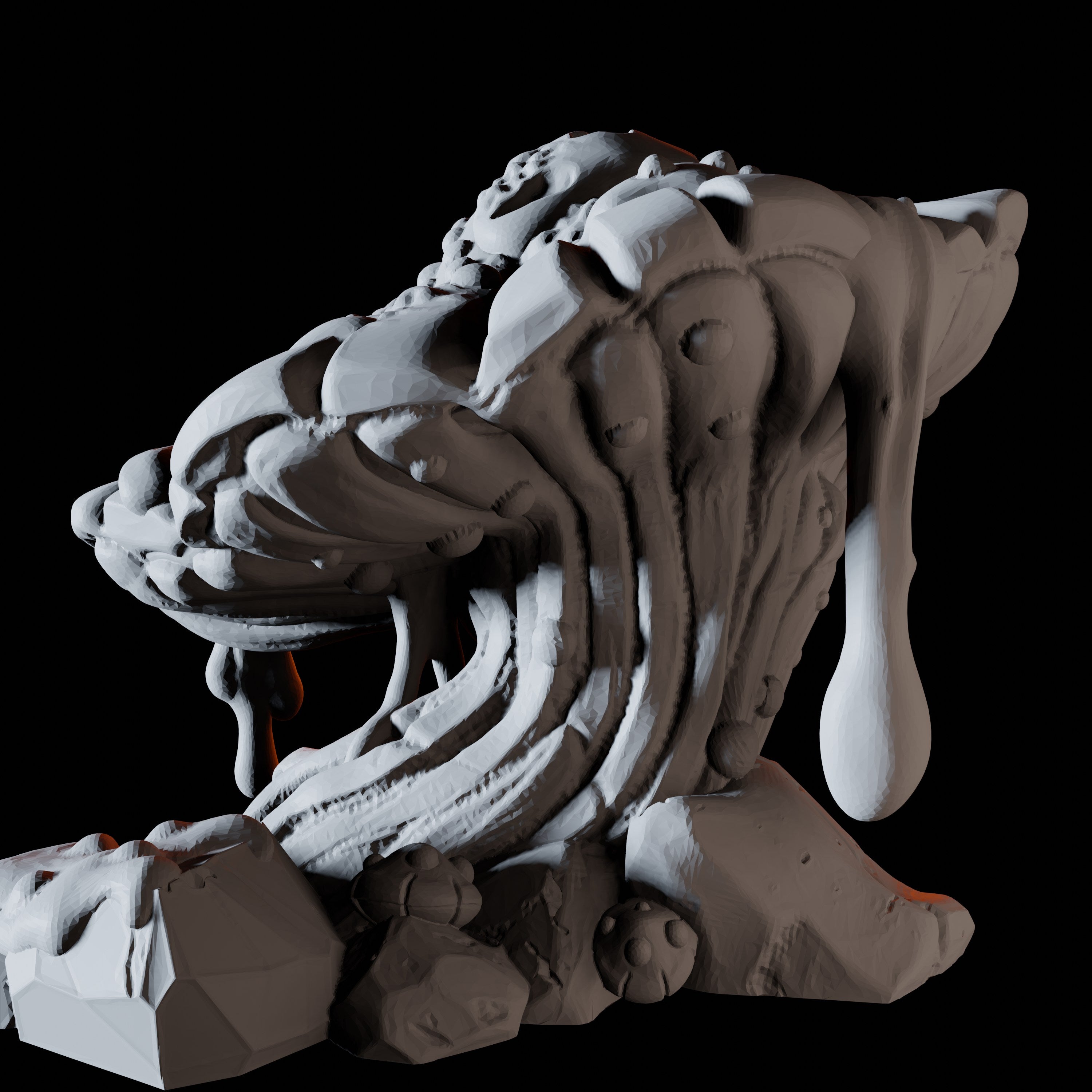 Gooey Mushroom Miniature for Dungeons and Dragons, Pathfinder or other TTRPGs