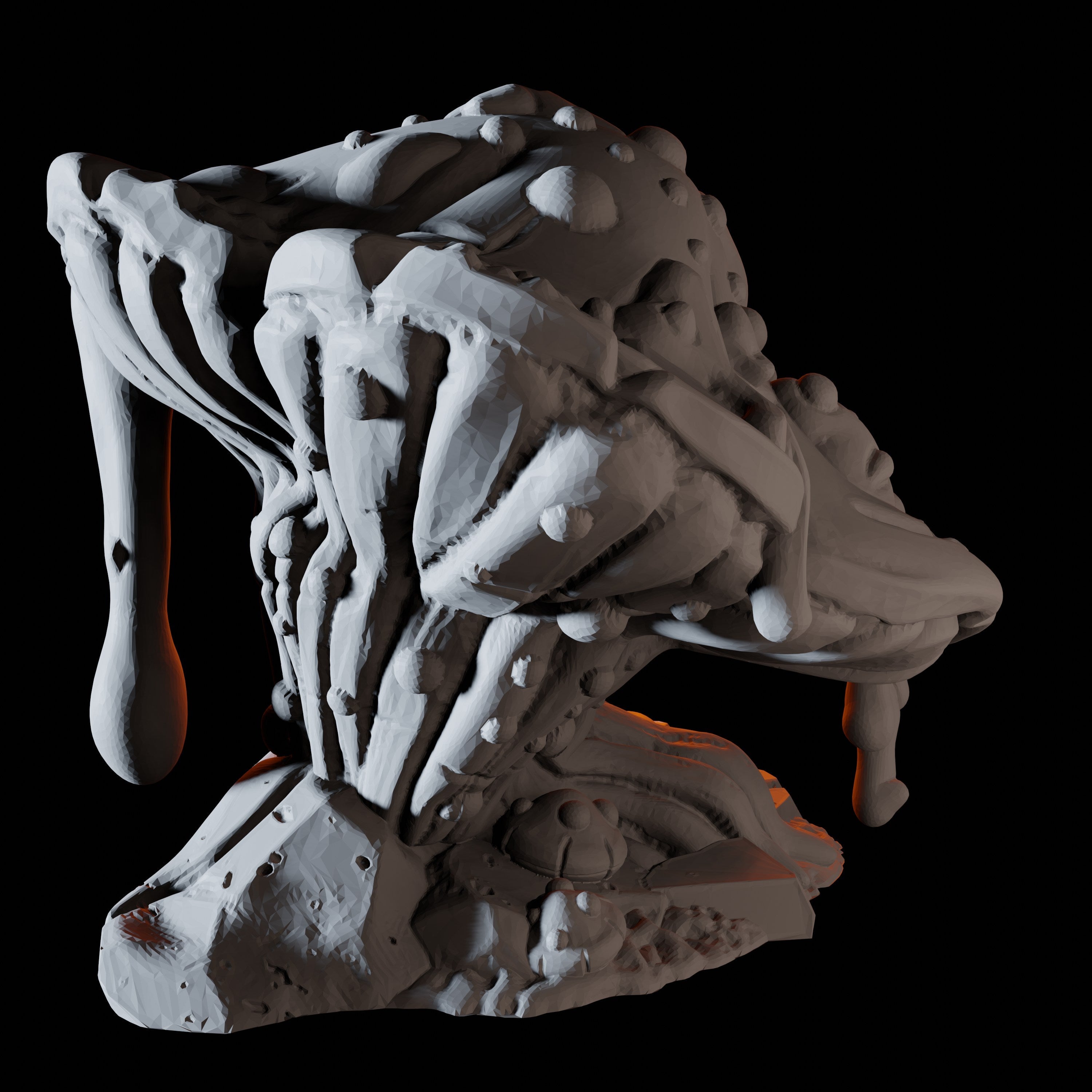 Gooey Mushroom Miniature for Dungeons and Dragons, Pathfinder or other TTRPGs