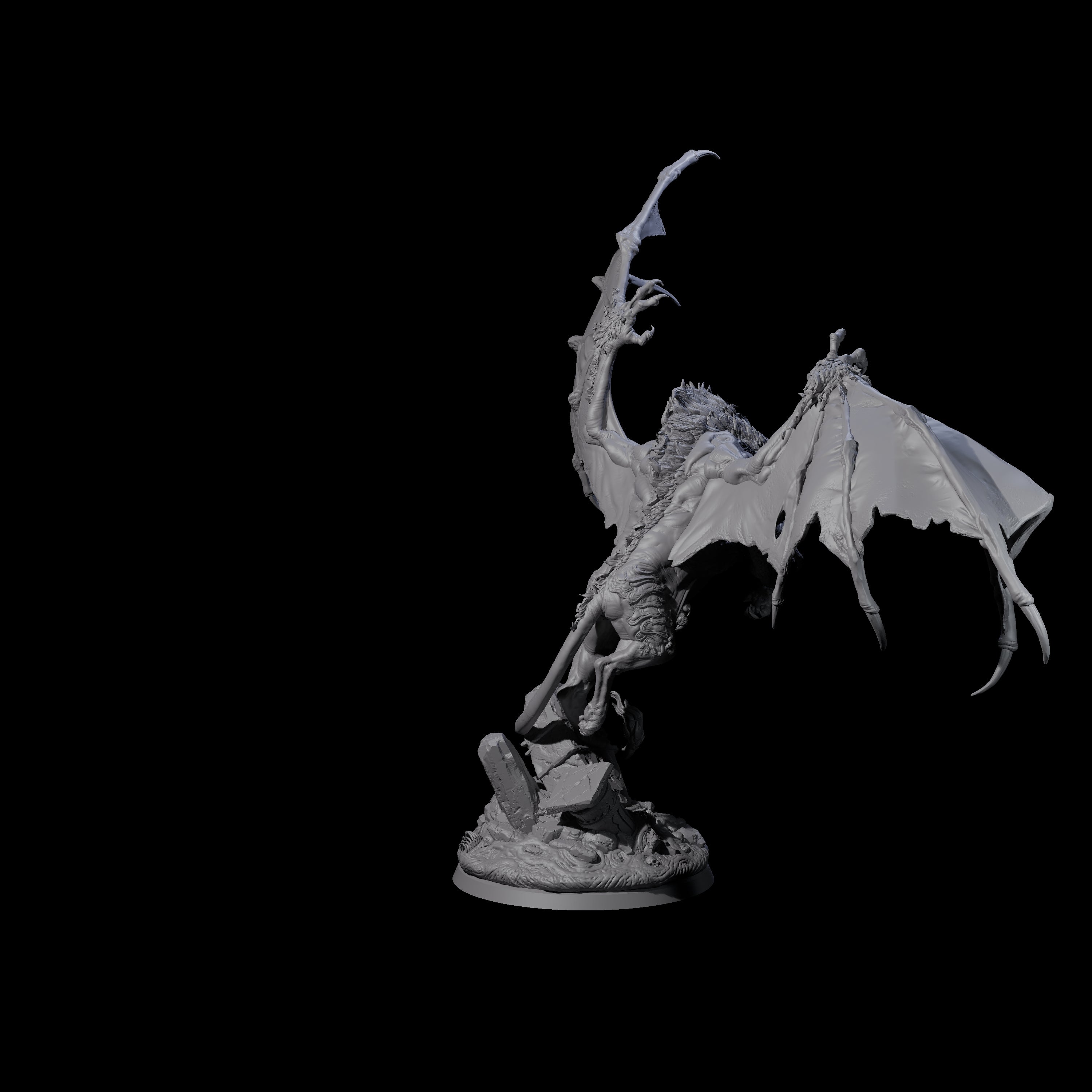 Gorilla Rhino Lion Chimera Miniature for Dungeons and Dragons, Pathfinder or other TTRPGs