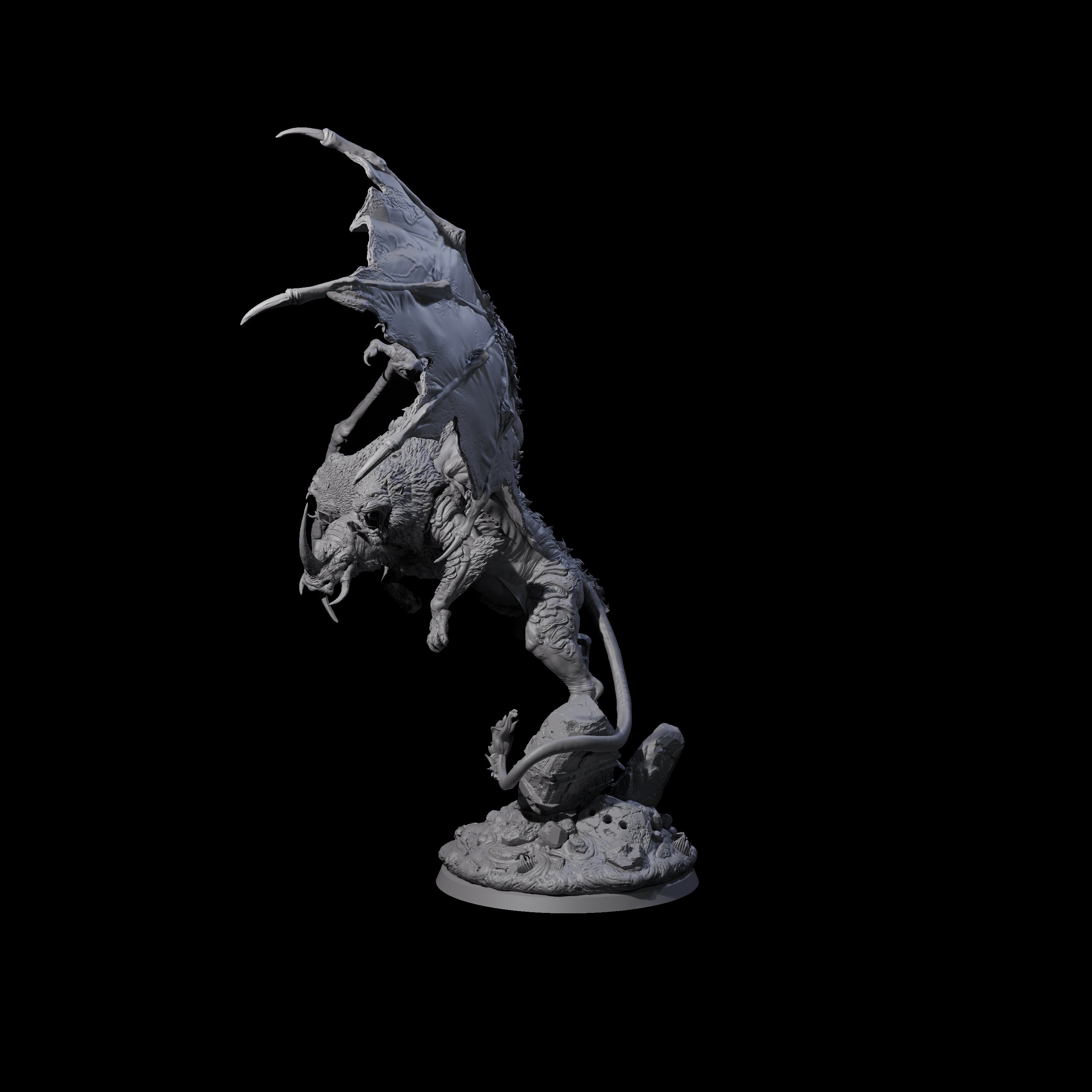 Gorilla Rhino Lion Chimera Miniature for Dungeons and Dragons, Pathfinder or other TTRPGs