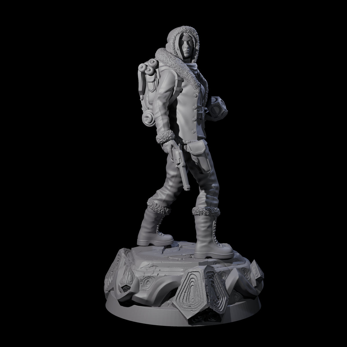 Got It Safe Human Survivor Miniature for Dungeons and Dragons, Pathfinder or other TTRPGs