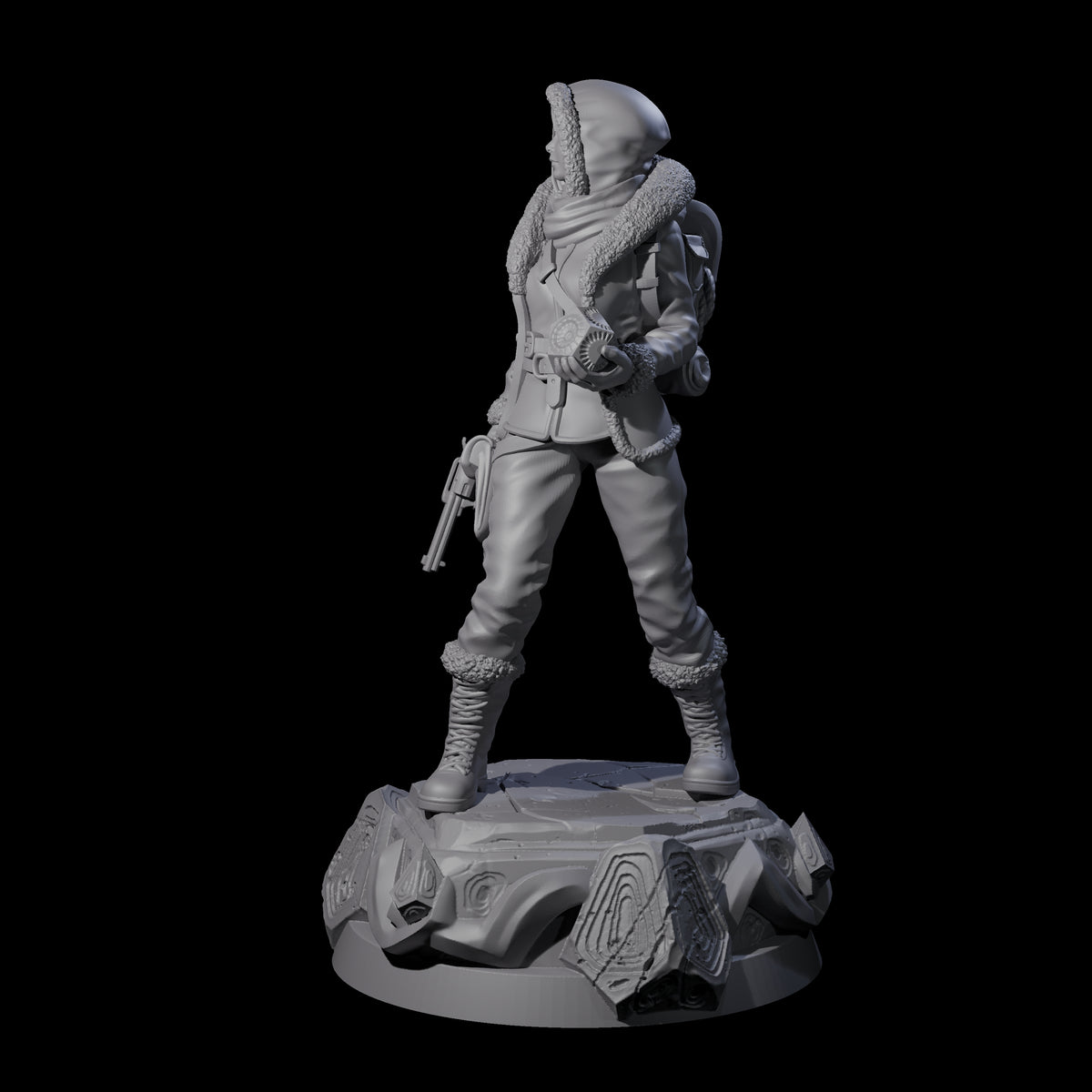 Got It Safe Human Survivor Miniature for Dungeons and Dragons, Pathfinder or other TTRPGs