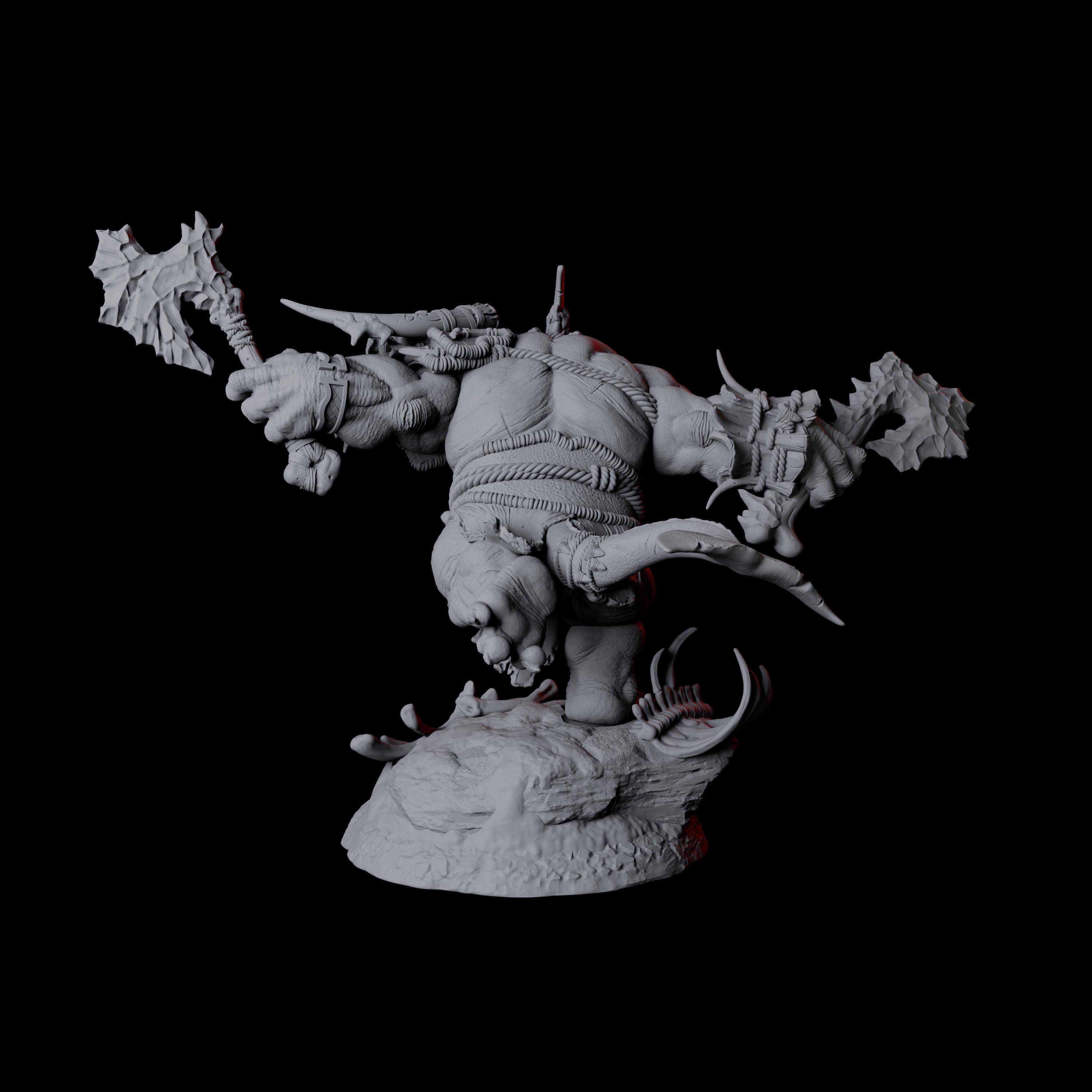 Graceful Orcafolk Warrior A Miniature for Dungeons and Dragons, Pathfinder or other TTRPGs