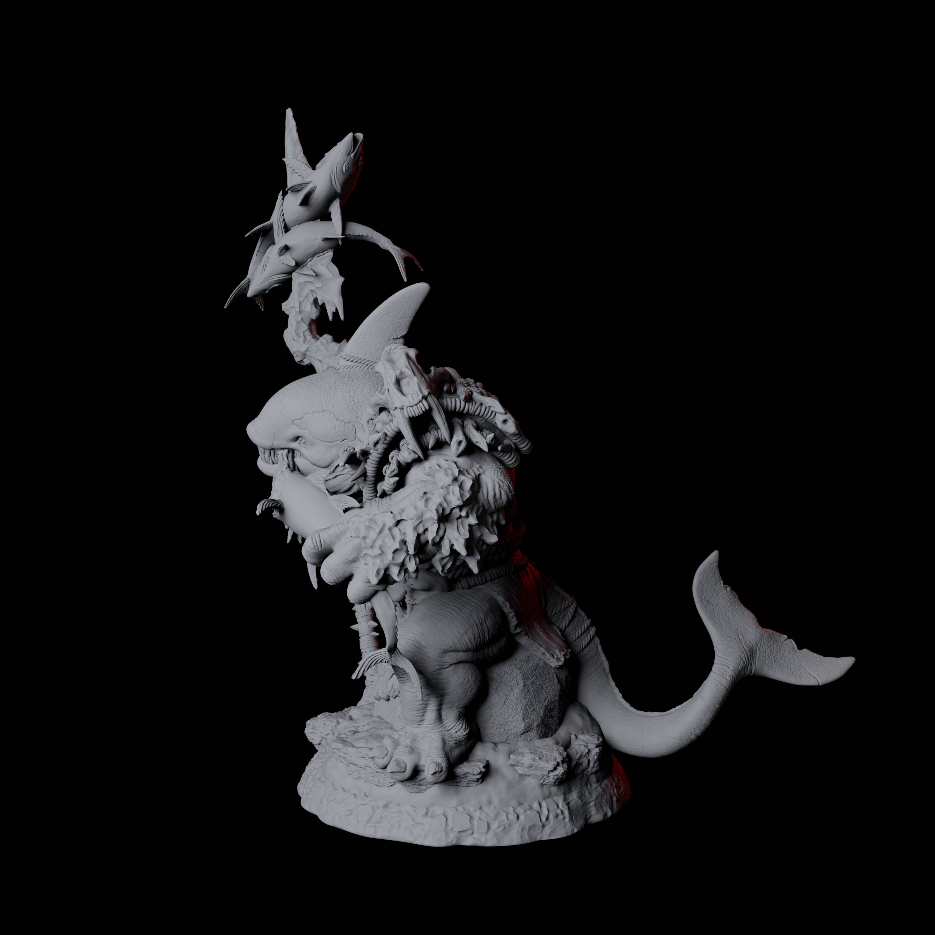 Graceful Orcafolk Warrior C Miniature for Dungeons and Dragons, Pathfinder or other TTRPGs