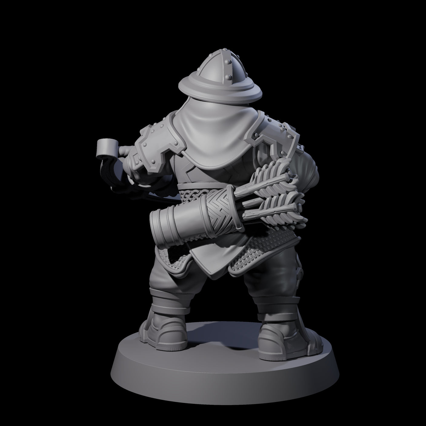 Grand Dwarf Crossbowman A Miniature for Dungeons and Dragons, Pathfinder or other TTRPGs