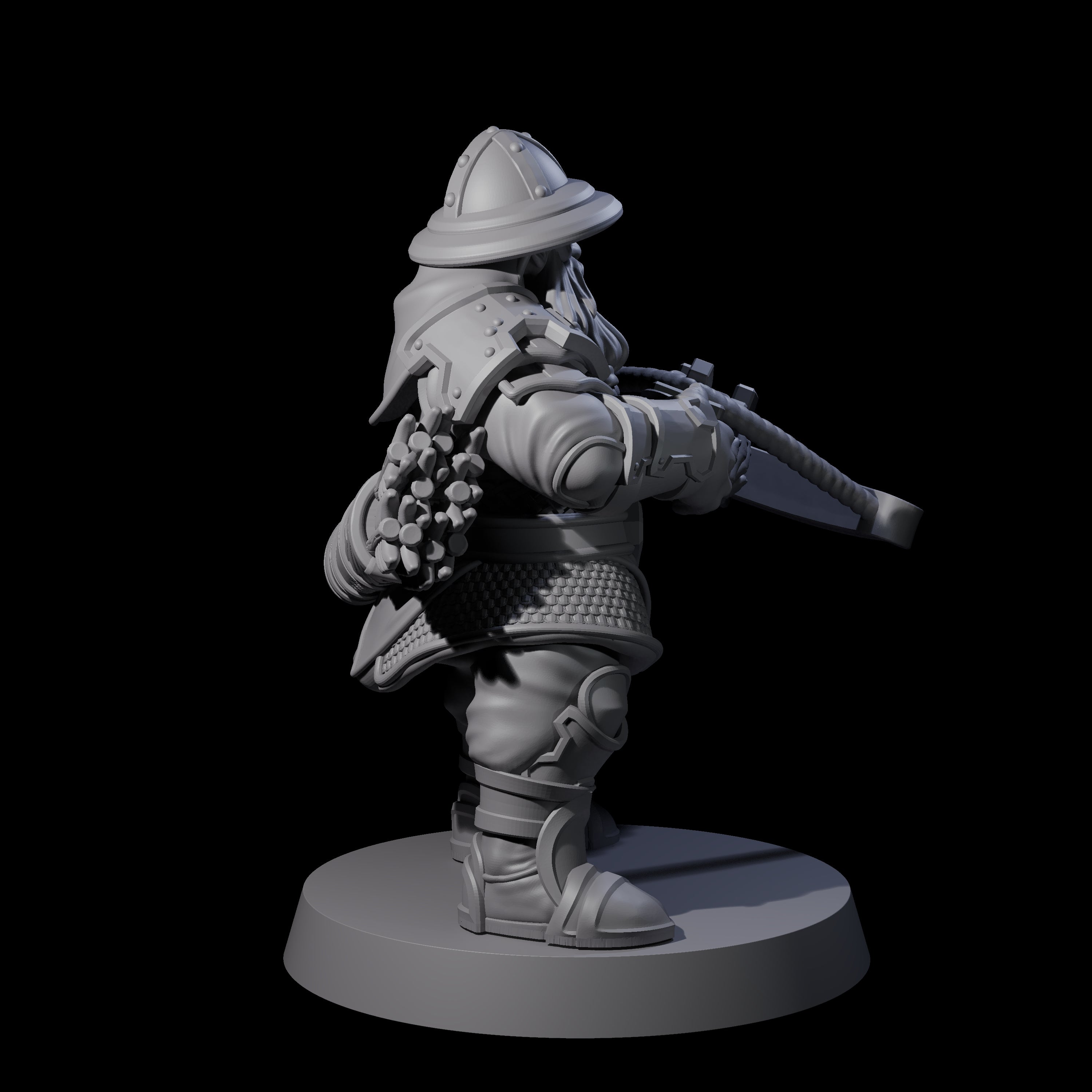Grand Dwarf Crossbowman A Miniature for Dungeons and Dragons, Pathfinder or other TTRPGs