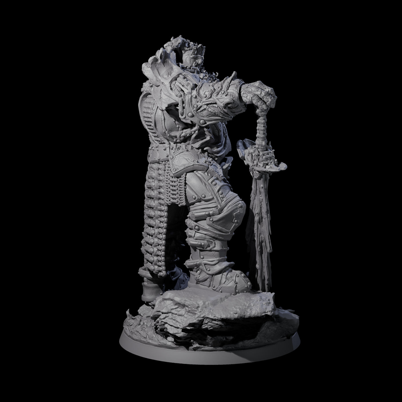 Grand Fire Giant Warlord Miniature for Dungeons and Dragons, Pathfinder or other TTRPGs