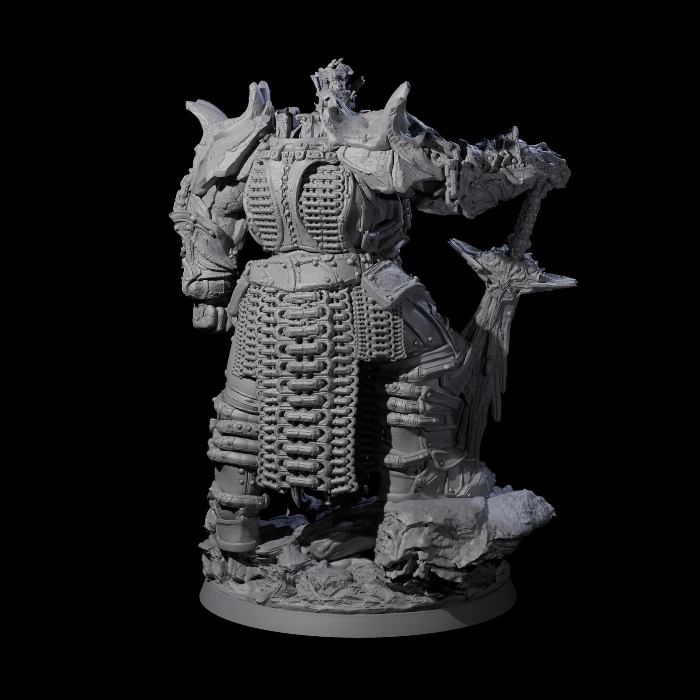 Grand Fire Giant Warlord Miniature for Dungeons and Dragons, Pathfinder or other TTRPGs