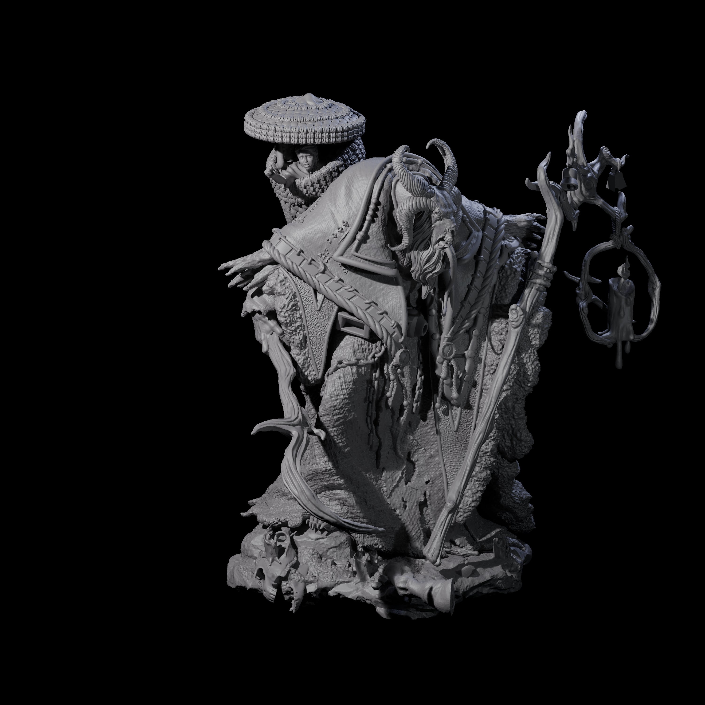 Grand Krampus Miniature for Dungeons and Dragons, Pathfinder or other TTRPGs