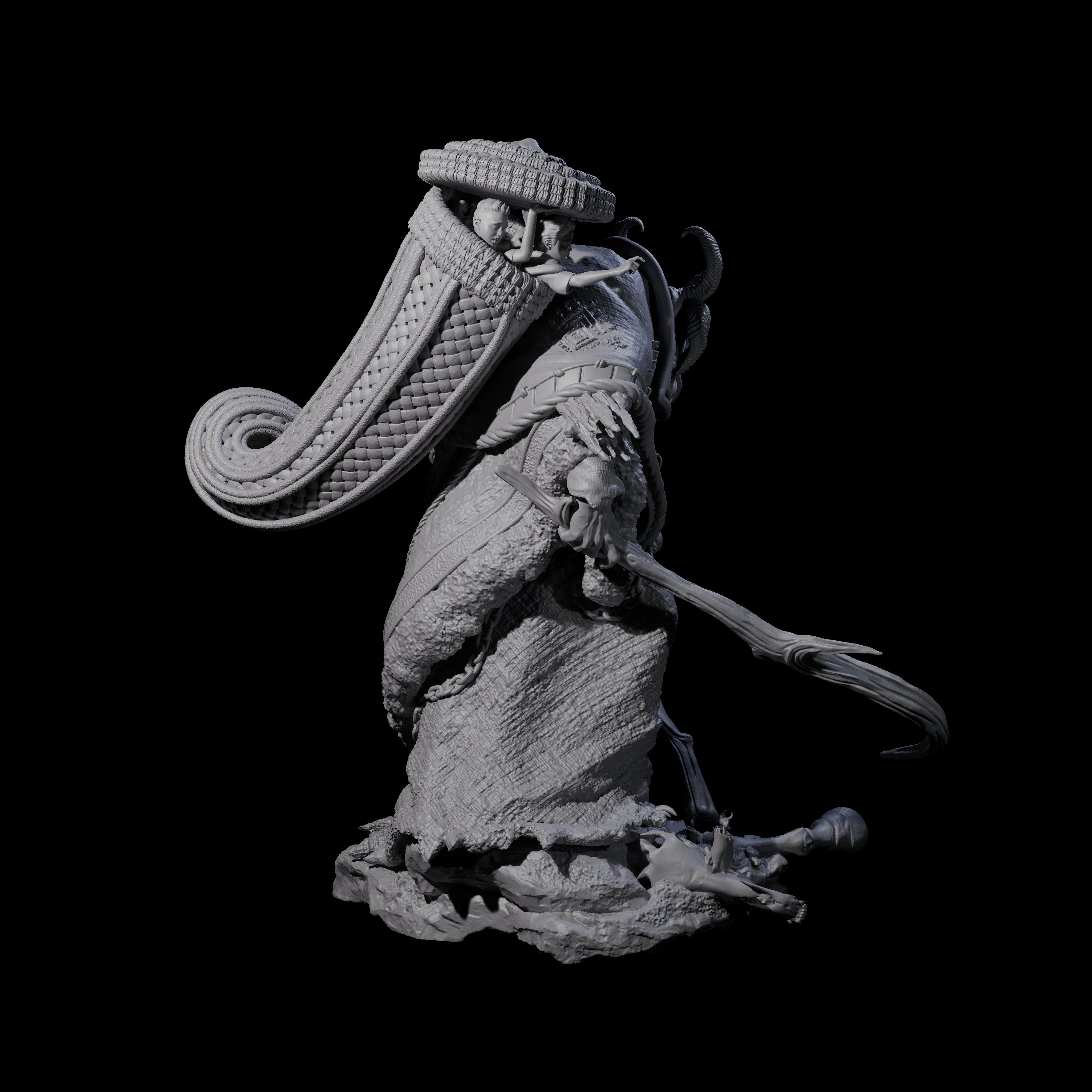 Grand Krampus Miniature for Dungeons and Dragons, Pathfinder or other TTRPGs
