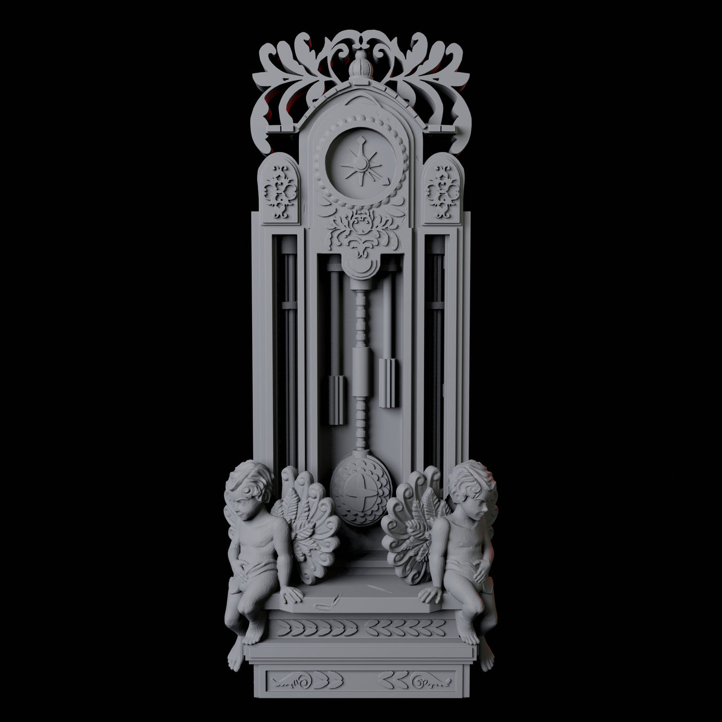 Grandfather Clock Miniature for Dungeons and Dragons, Pathfinder or other TTRPGs