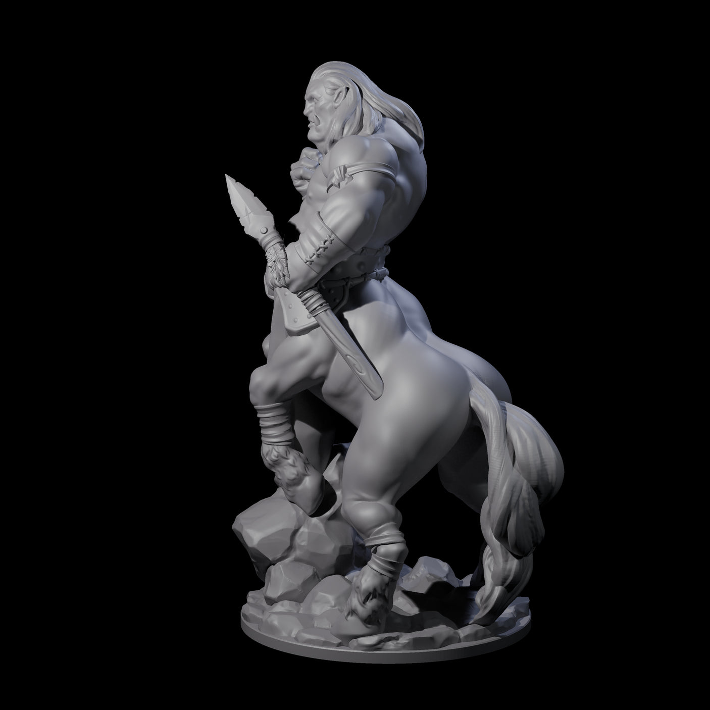 Grasping Centaur Warrior Miniature for Dungeons and Dragons, Pathfinder or other TTRPGs