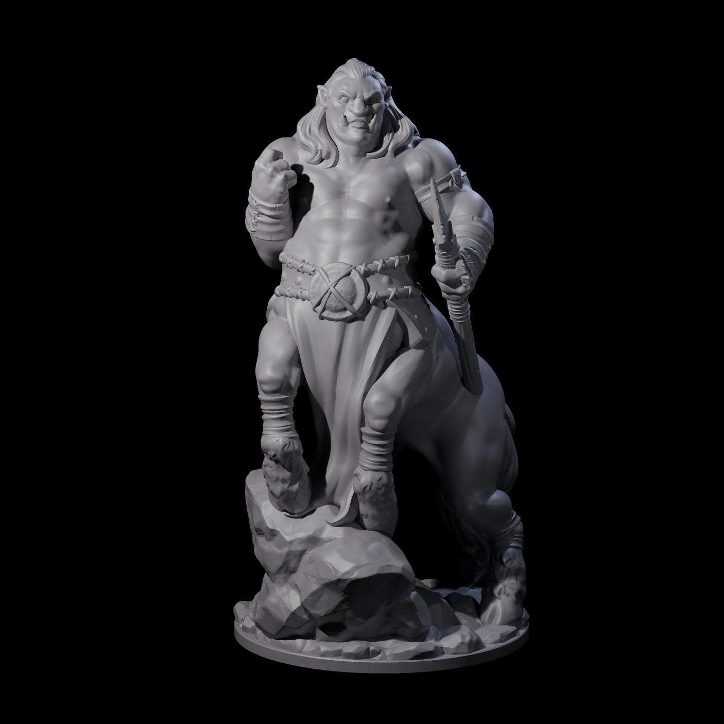 Grasping Centaur Warrior Miniature for Dungeons and Dragons, Pathfinder or other TTRPGs