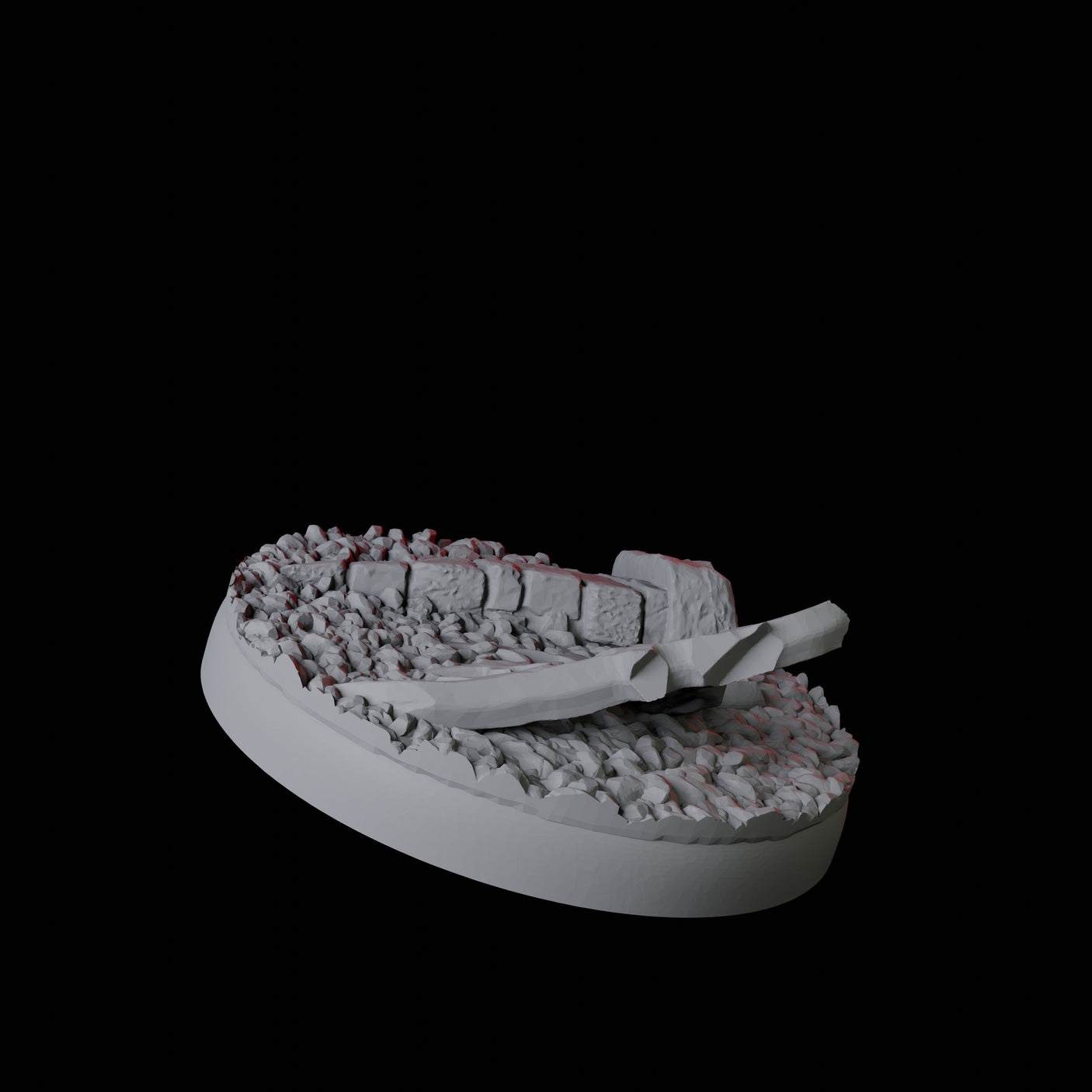 Graveyard Base Pack - 25mm Circles Miniature for Dungeons and Dragons, Pathfinder or other TTRPGs
