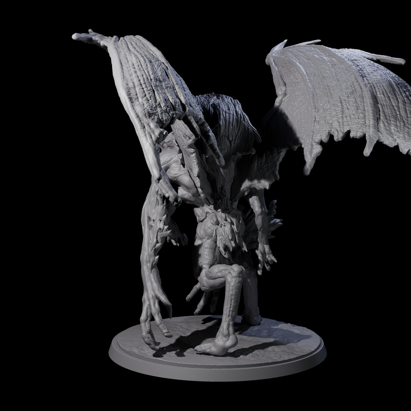 Greater Mutated Wyrmspawn Miniature for Dungeons and Dragons, Pathfinder or other TTRPGs
