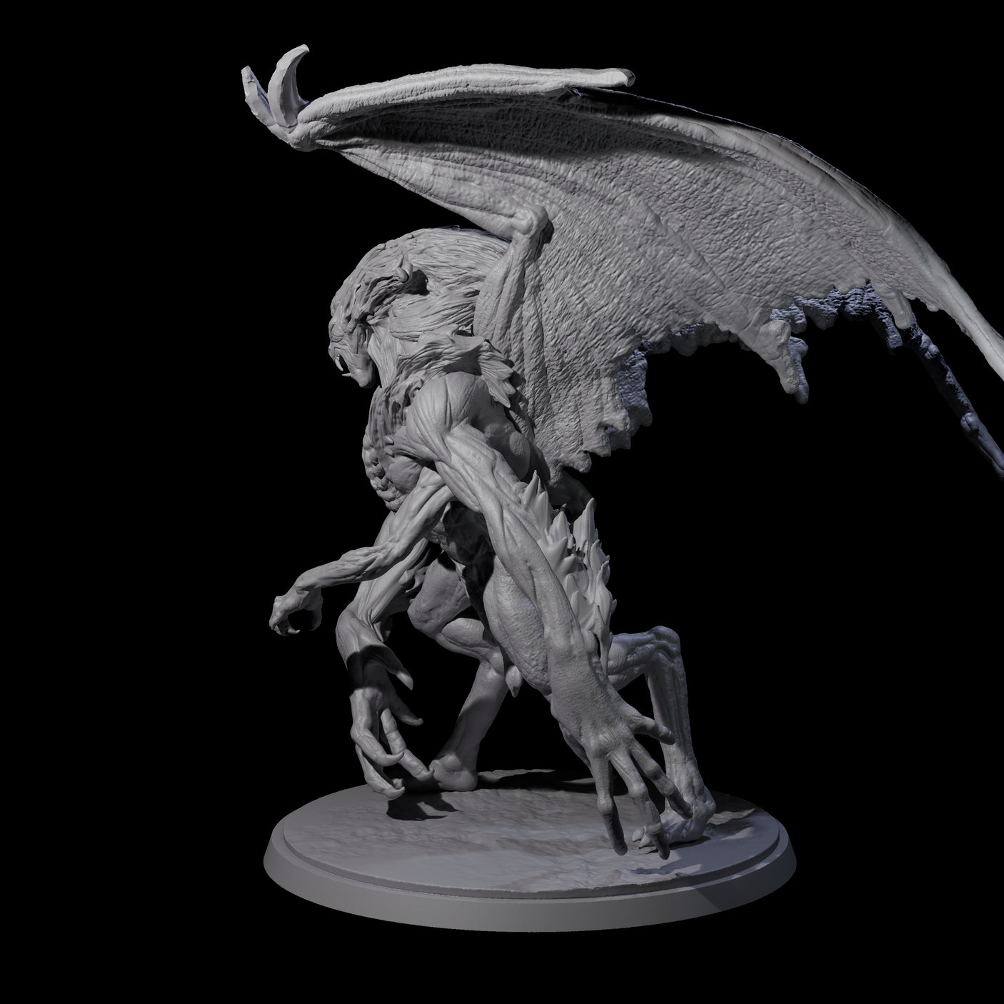 Greater Mutated Wyrmspawn Miniature for Dungeons and Dragons, Pathfinder or other TTRPGs