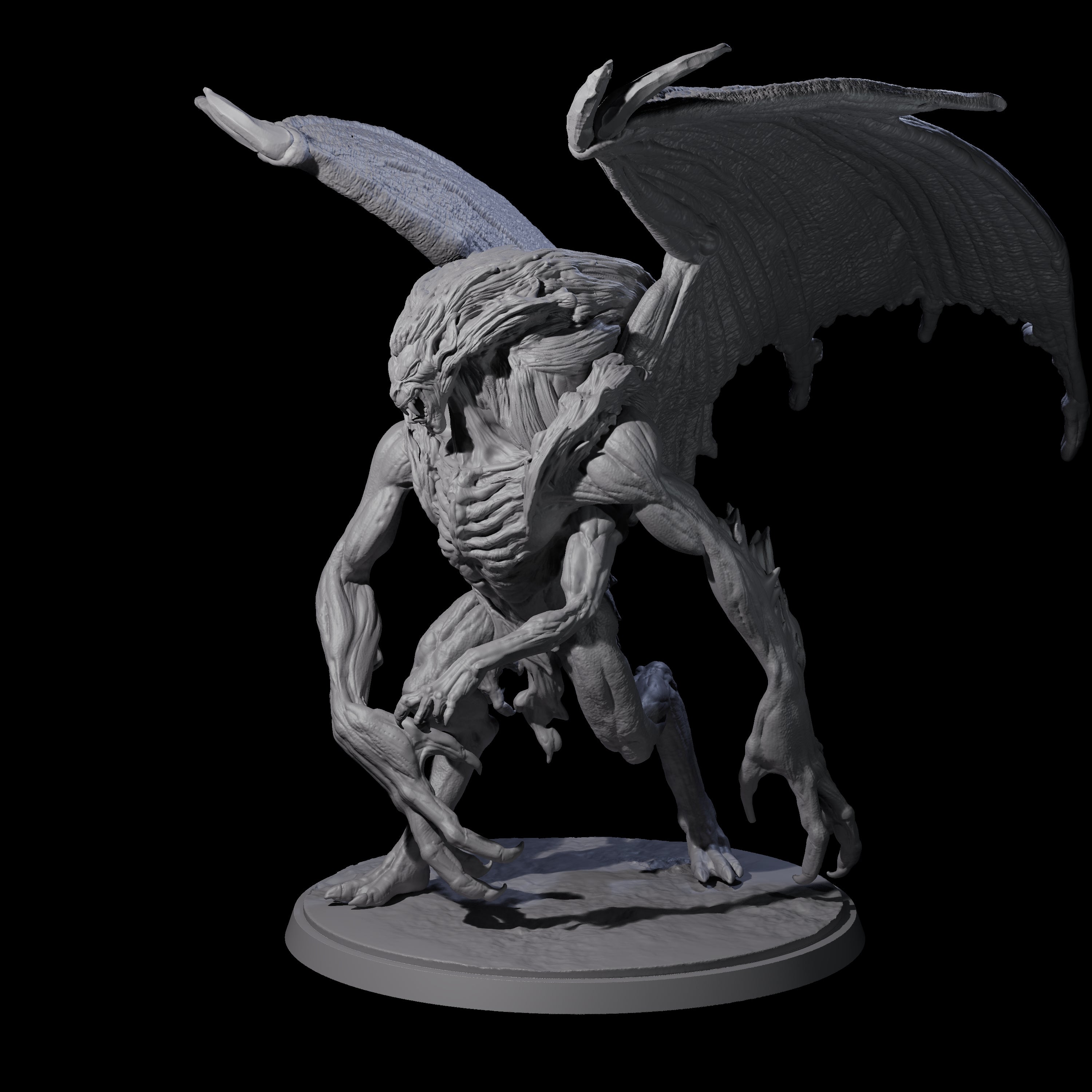 Greater Mutated Wyrmspawn Miniature for Dungeons and Dragons, Pathfinder or other TTRPGs