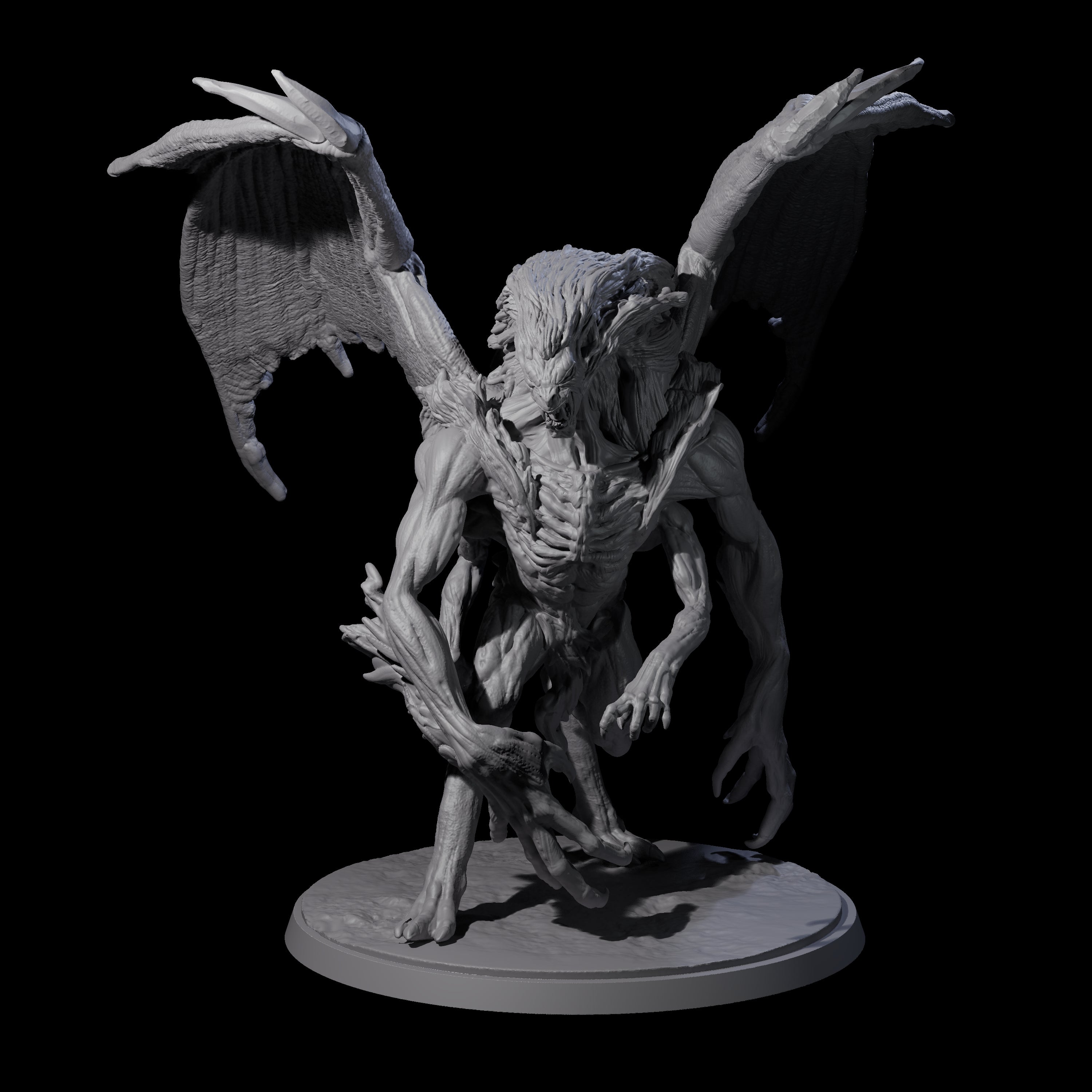 Greater Mutated Wyrmspawn Miniature for Dungeons and Dragons, Pathfinder or other TTRPGs