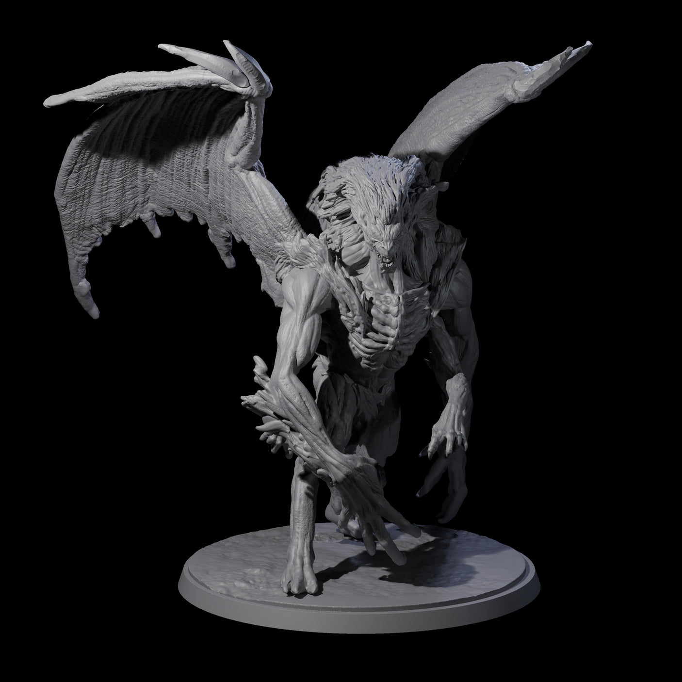 Greater Mutated Wyrmspawn Miniature for Dungeons and Dragons, Pathfinder or other TTRPGs