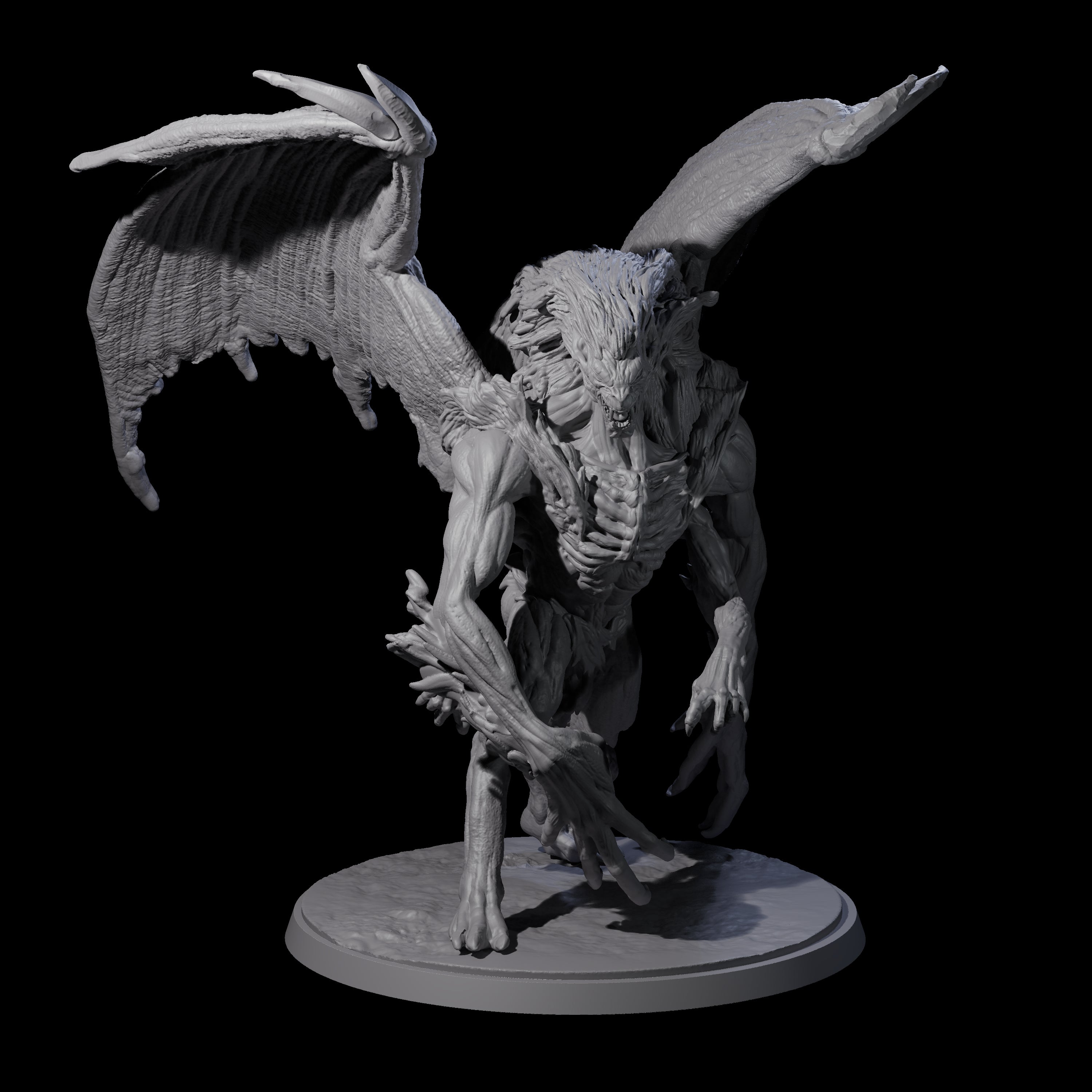 Greater Mutated Wyrmspawn Miniature for Dungeons and Dragons, Pathfinder or other TTRPGs