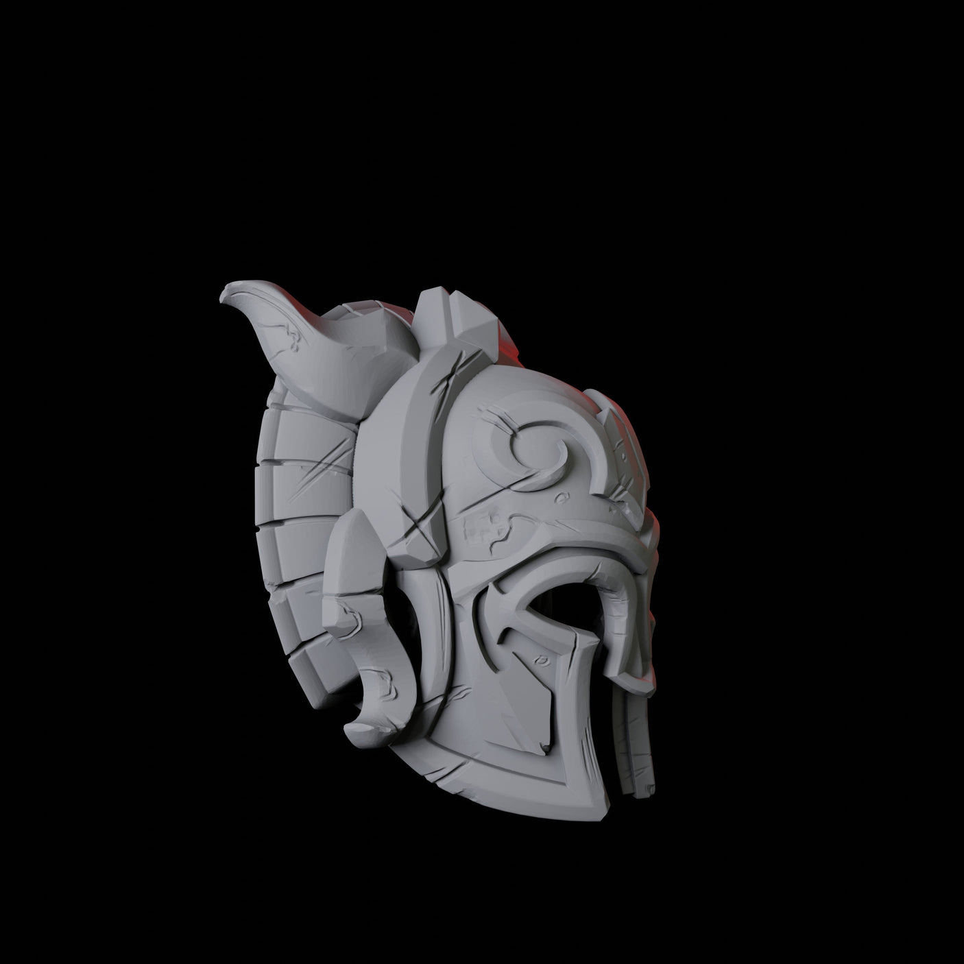 Greek Helmet A Miniature for Dungeons and Dragons, Pathfinder or other TTRPGs